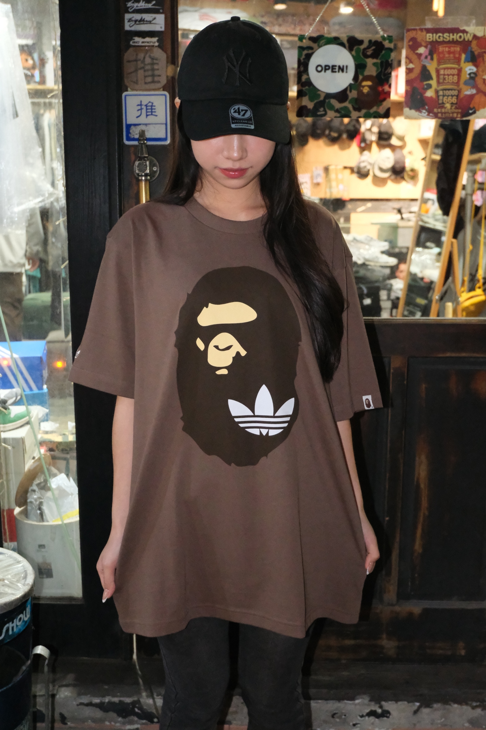 Bape x adidas 聯名 猿人頭短T KF4915