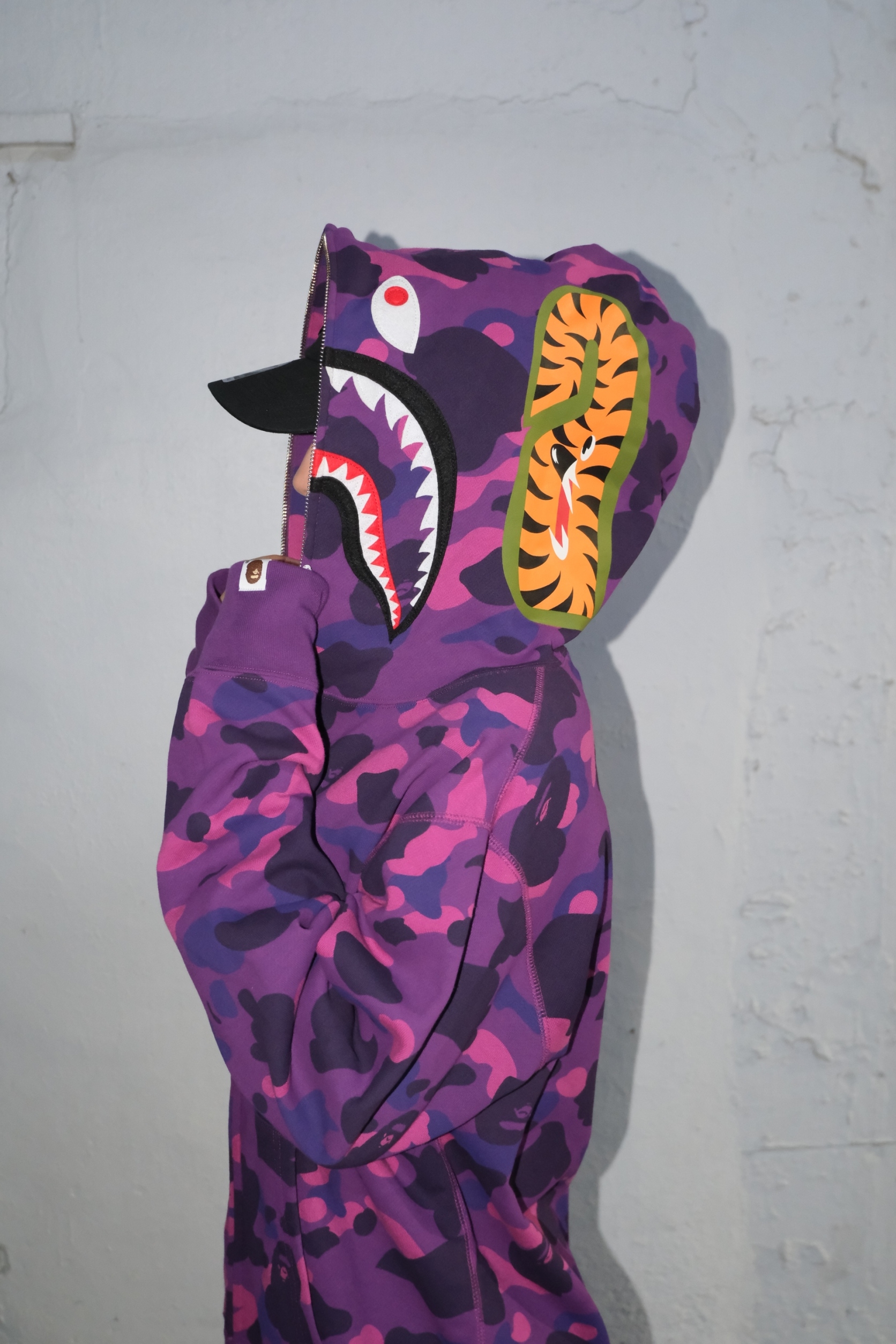 BAPE SS26 COLOR CAMO SHARK FULL ZIP HOODIE 迷彩 鯊魚外套 1M20115002