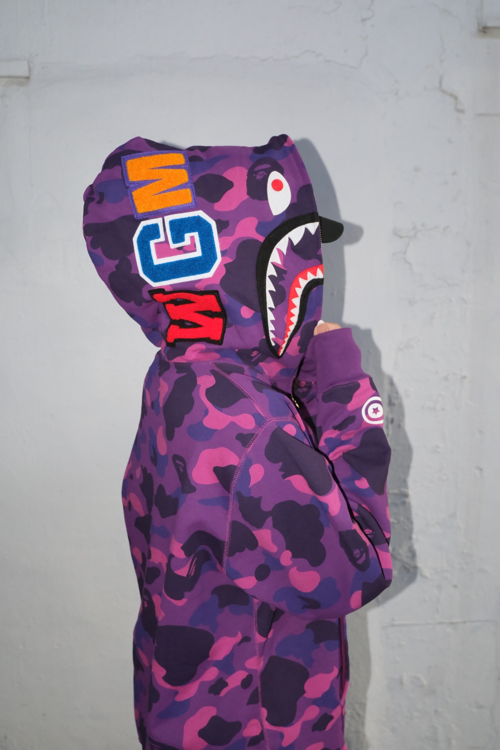 BAPE SS26 COLOR CAMO SHARK FULL ZIP HOODIE 迷彩 鯊魚外套 1M20115002