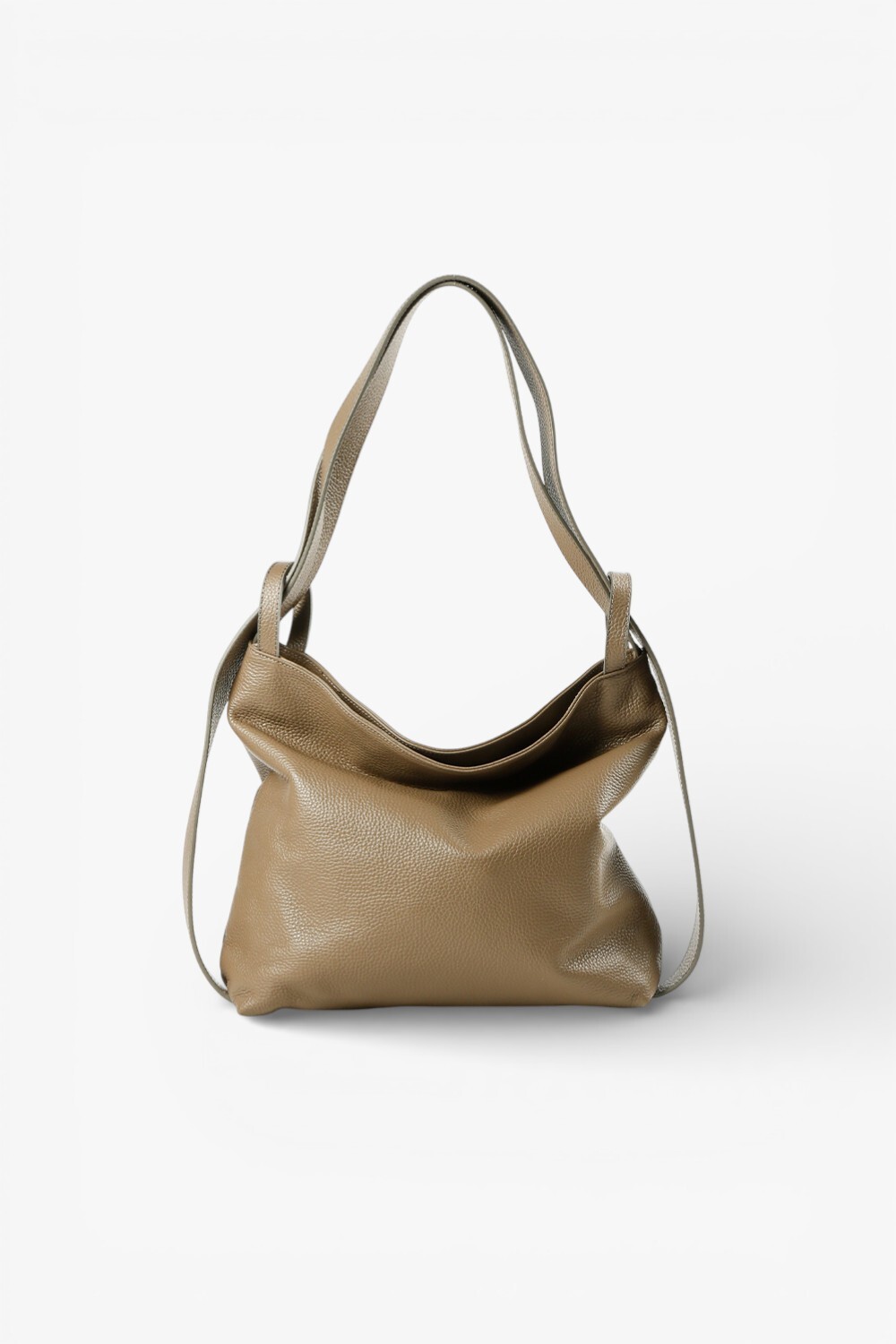 Mini Doppia 極簡兩用小型方包 灰褐