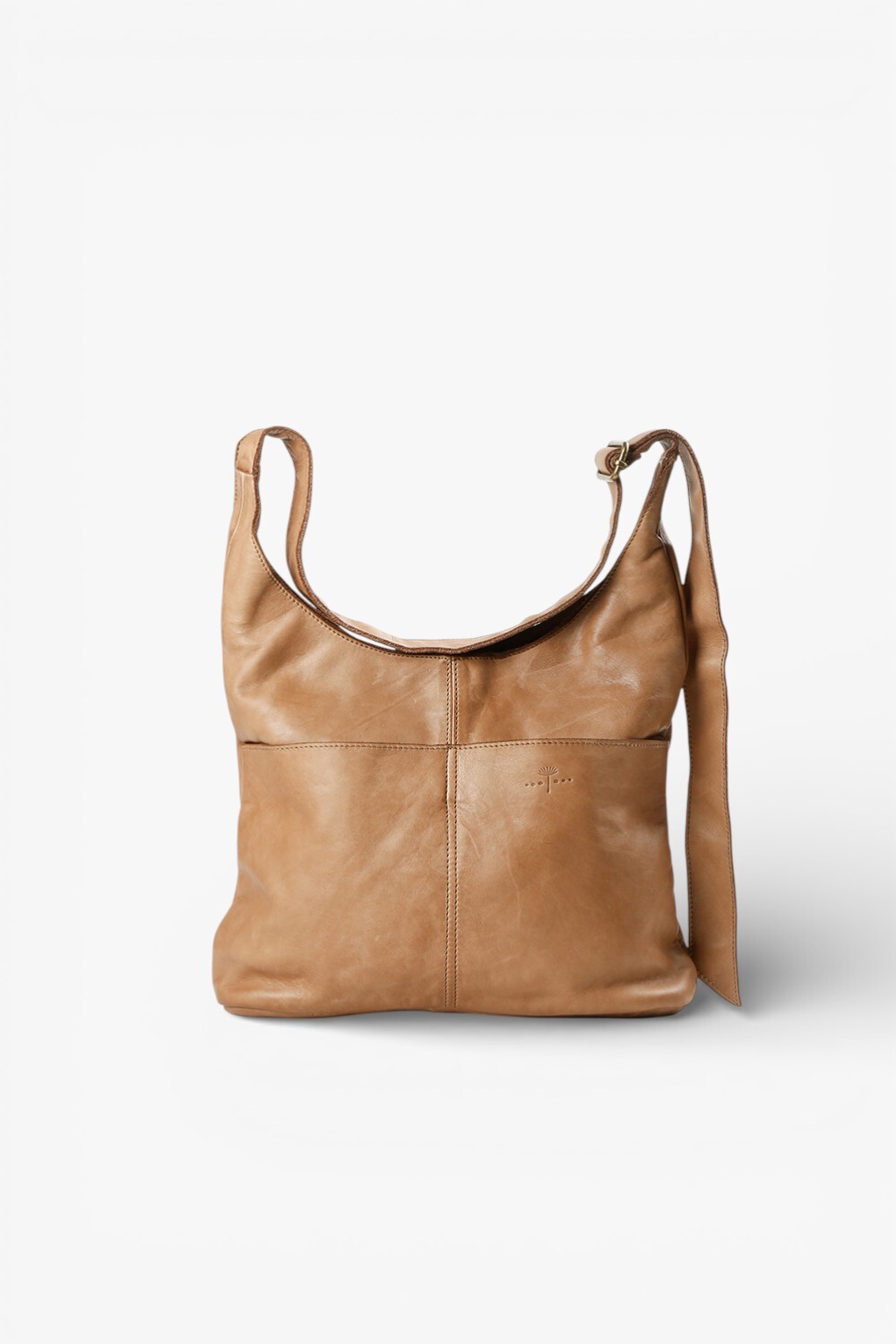 Simple 雙口袋肩背包 卡其