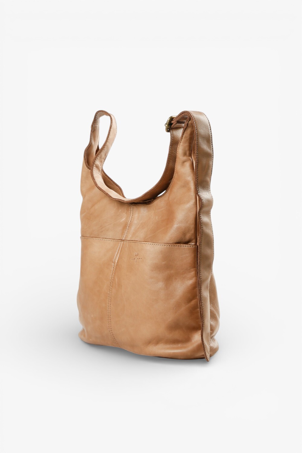 Simple 雙口袋肩背包 卡其