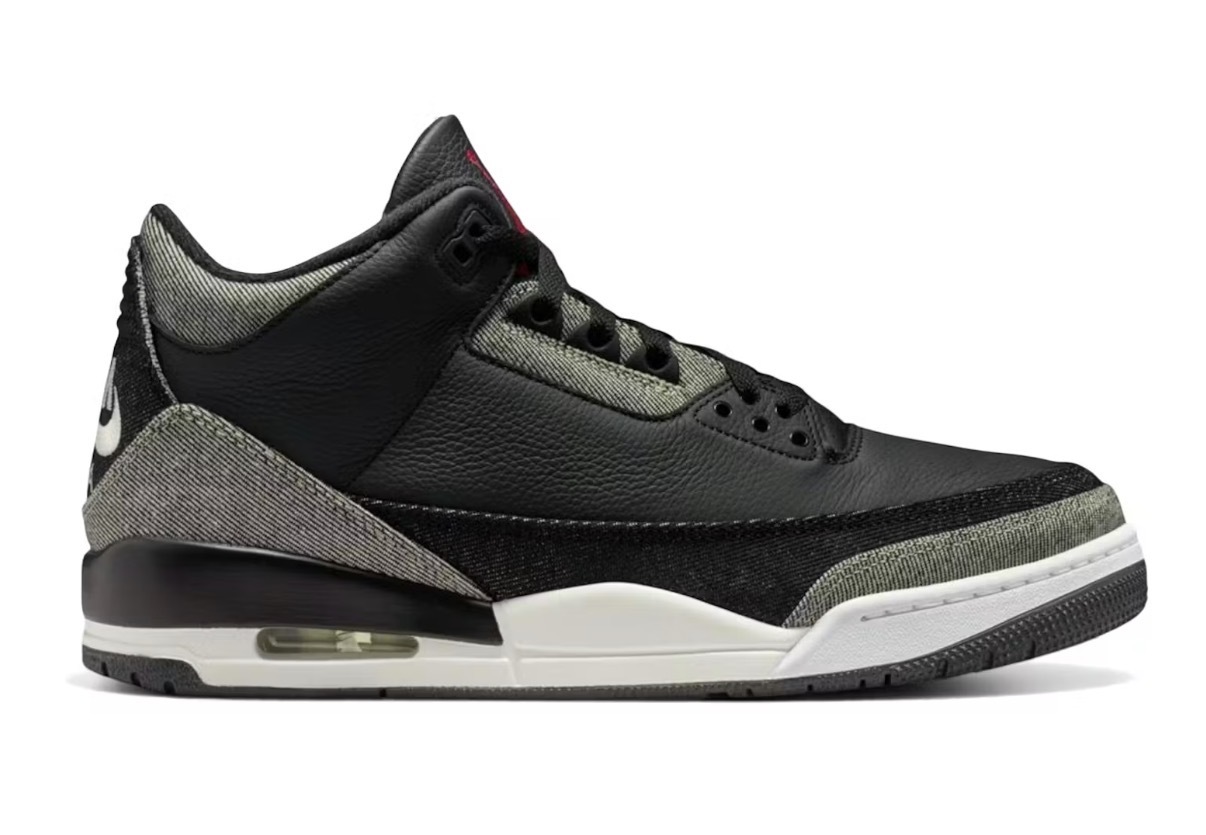 Nike Air Jordan 3 Reatro X Levi’s Black denim
