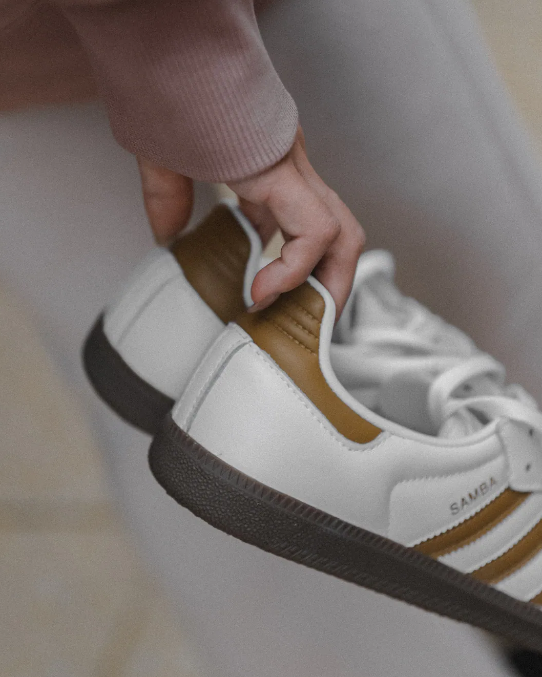 (預訂) Adidas Samba OG - Cloud White Brown Desert
