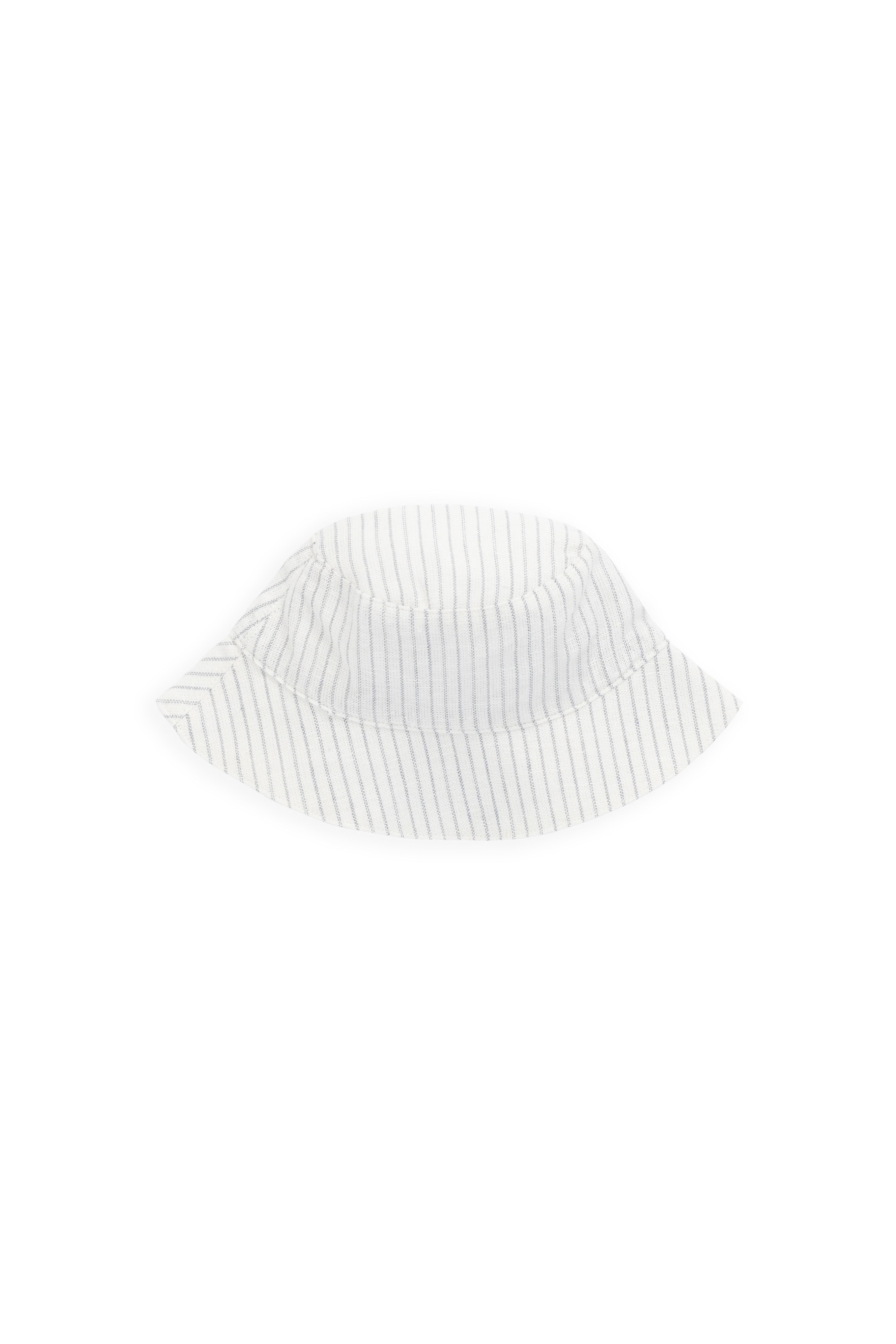 【預購】JAMIE KAY -Organic Cotton Woven Bucket Hat - Mini Pinstripe Parchment（ Dawn）