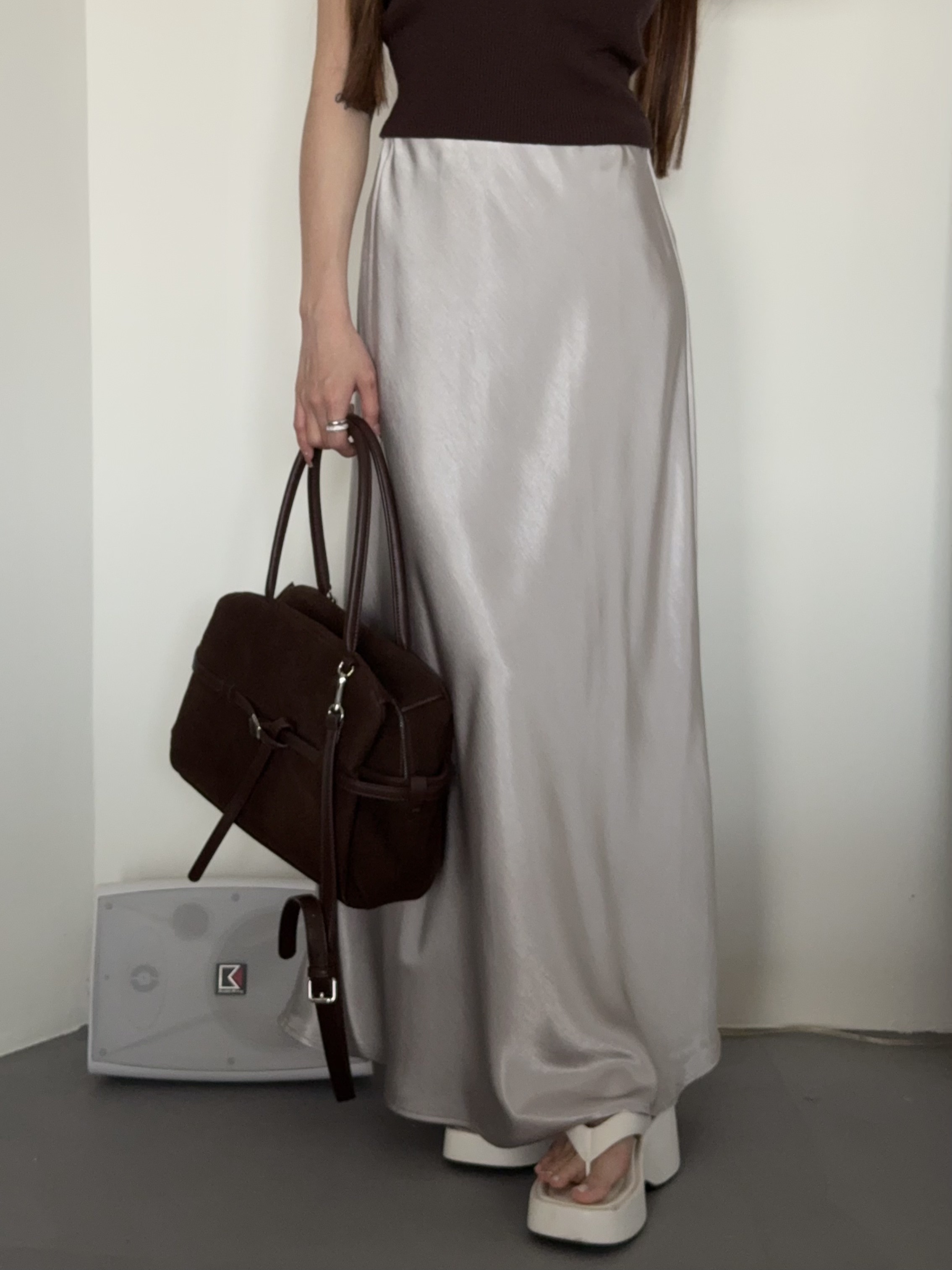 波紋絲光魚尾裙