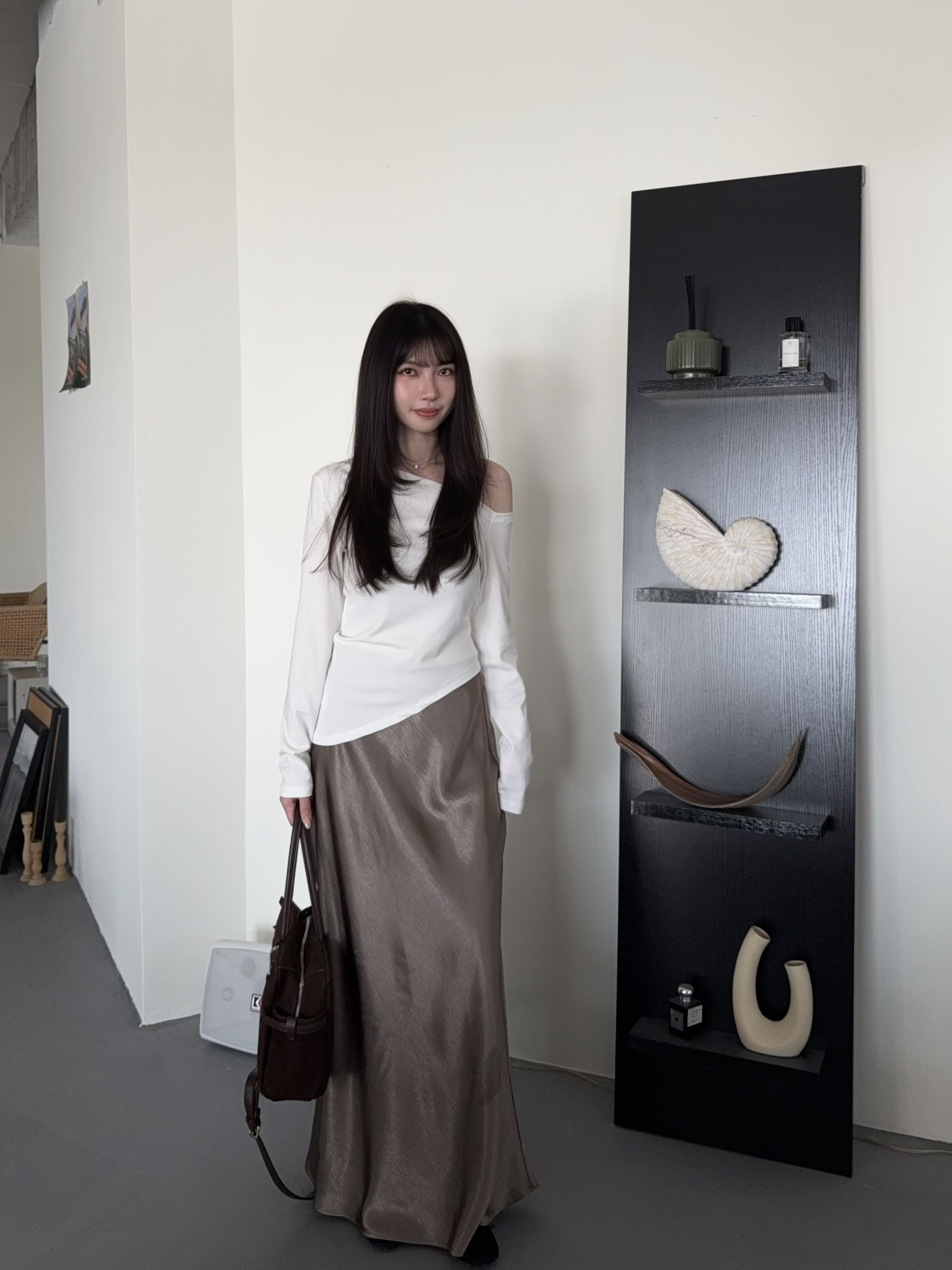 波紋絲光魚尾裙