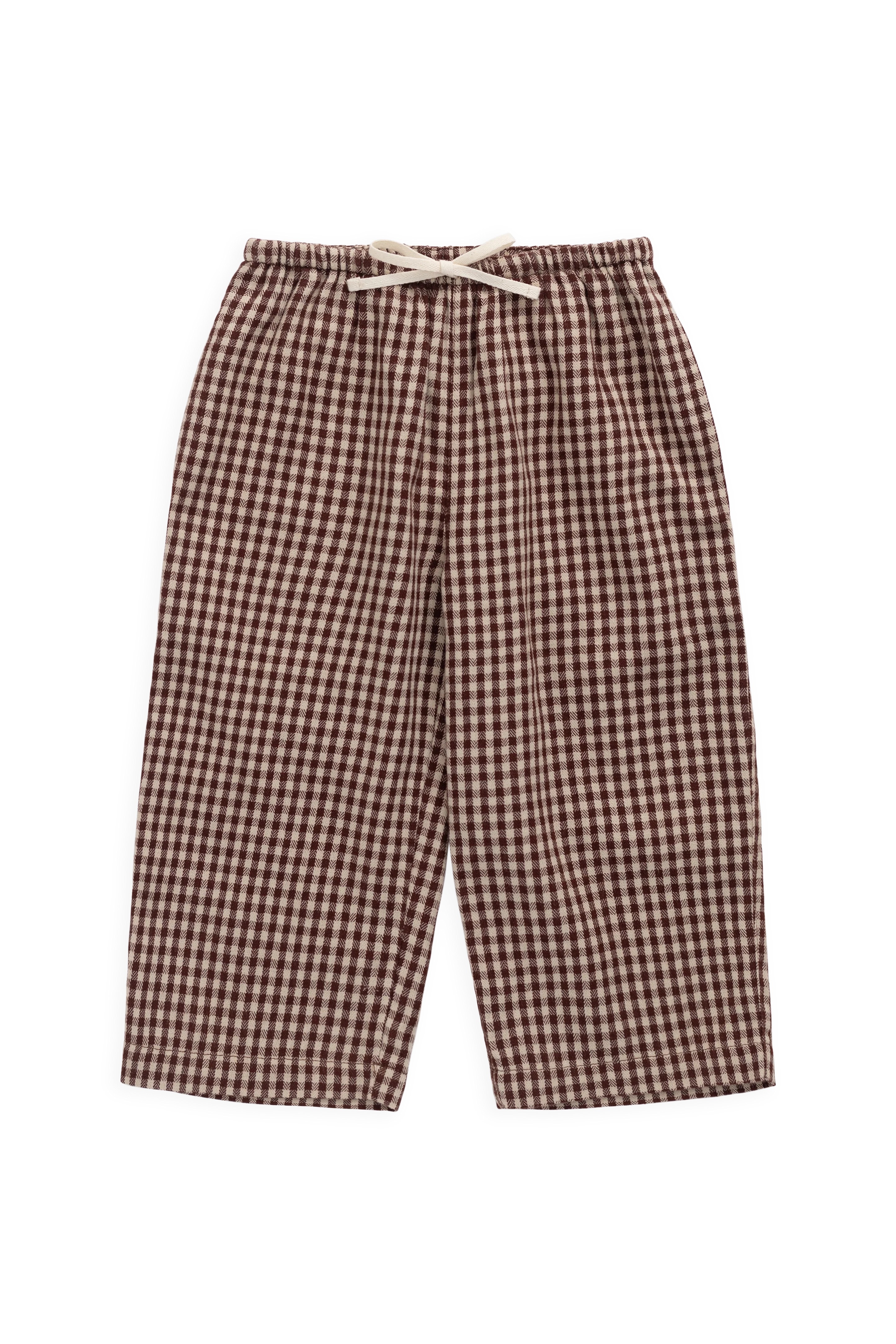 【預購】JAMIE KAY -Organic Cotton Kenji Pant（Cinnamon Gingham）