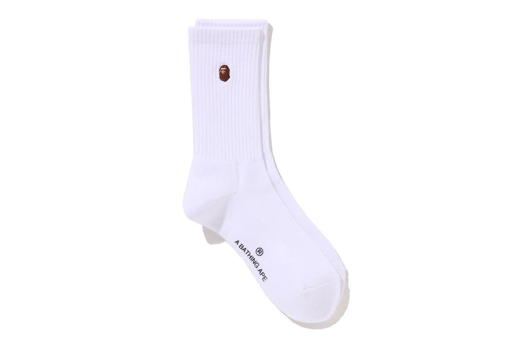 2026SS BAPE APE HEAD ONE POINT BAPE LOGO SOCKS 小頭 愛心 女款 長襪 襪子 現貨 1M30284301