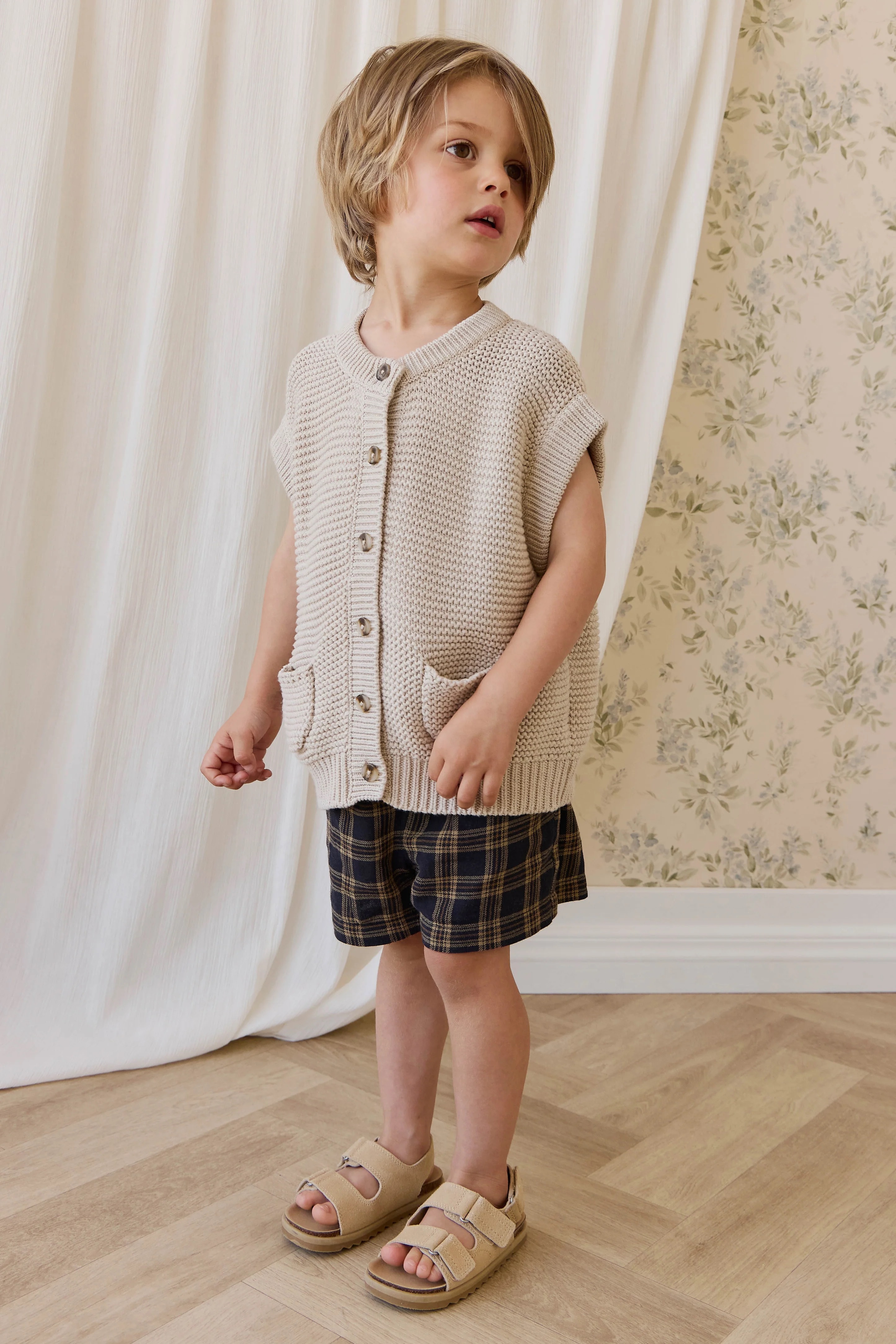 【預購】JAMIE KAY -Organic Cotton Louis Short（Woodland Check）