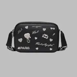 [S] KARL LAGERFELD BLACK/SHIMMER LH4EU9BJ MAYBELLE CROSSBODY WITH PINS, 196788150133 (SKL1514)
