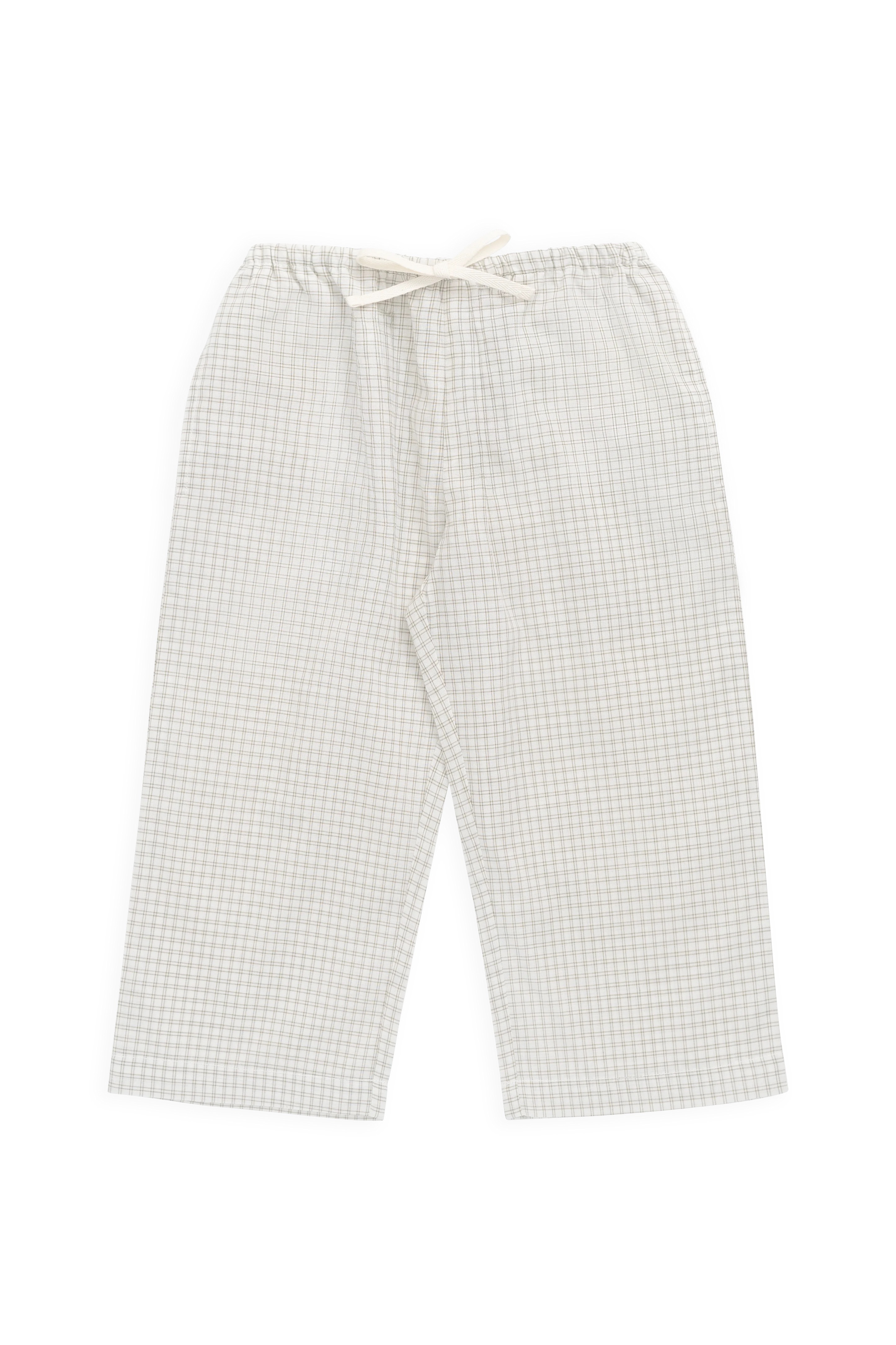 【預購】JAMIE KAY -Organic Cotton Kenji Pant（Double Windowpane Check Pecan）