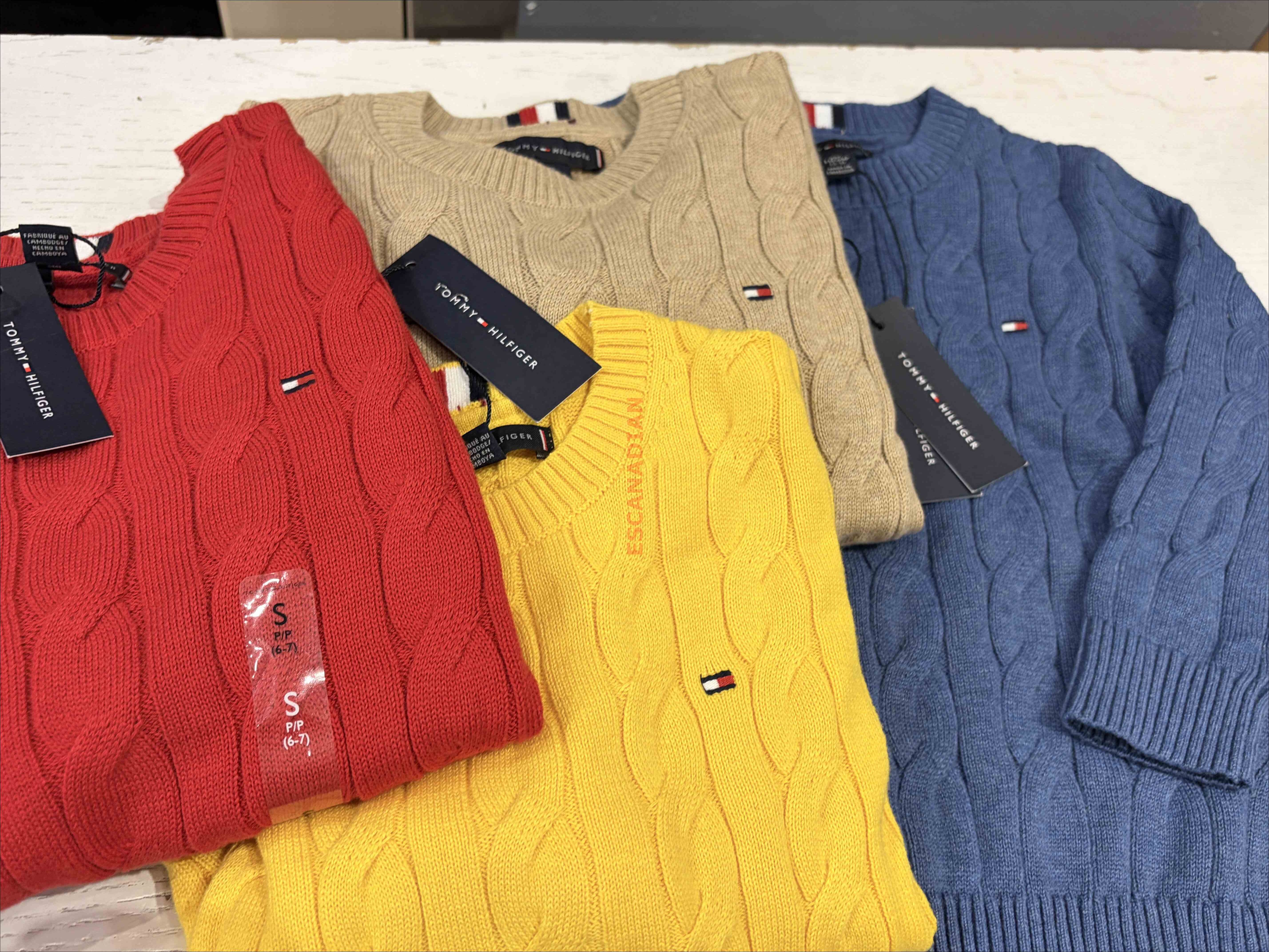 TOMMY 男大童 粗麻花 針織毛衣 (4色)