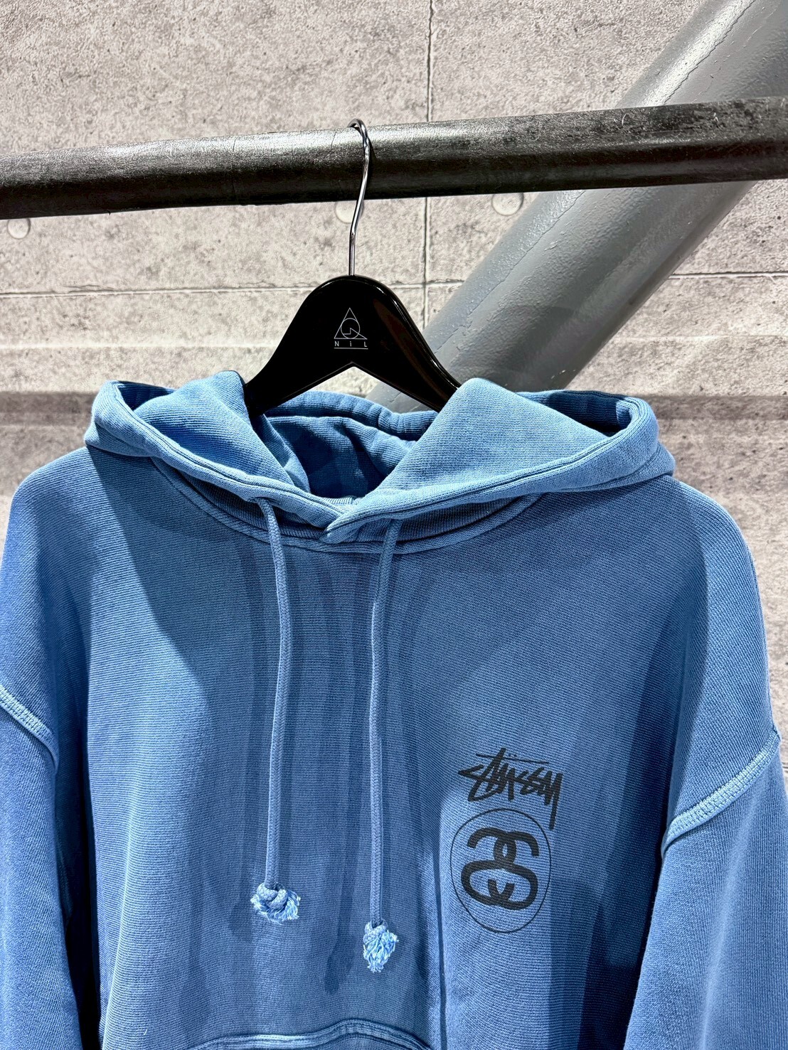 STUSSY 缺貨款 石墨藍雙S Logo 帽T