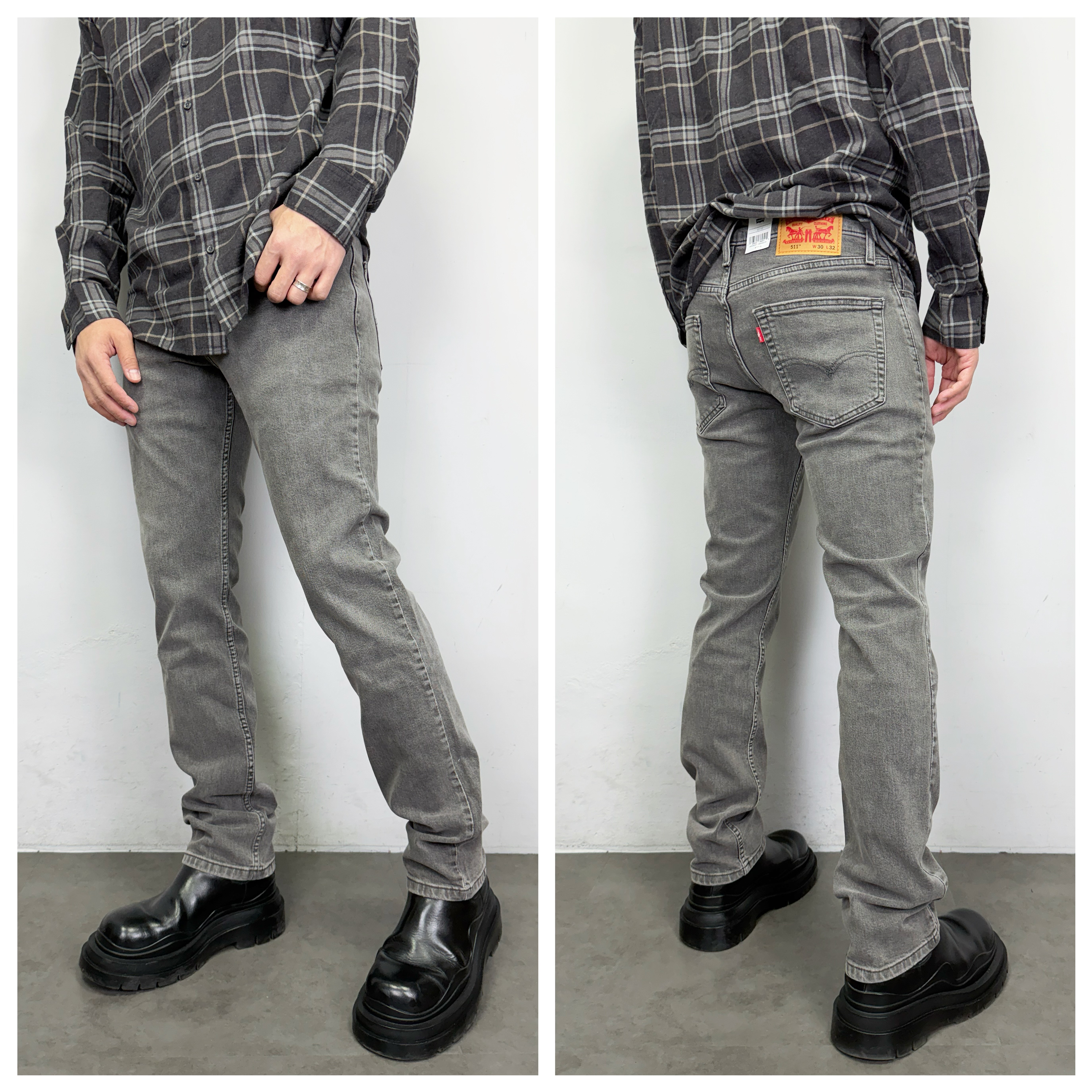 Levis 511 修身窄版 水洗灰 牛仔褲 長褲