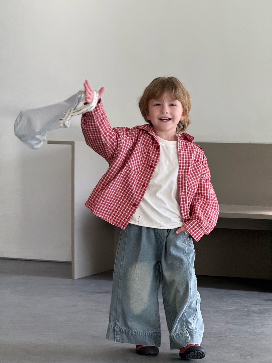 美式紅格子襯衫