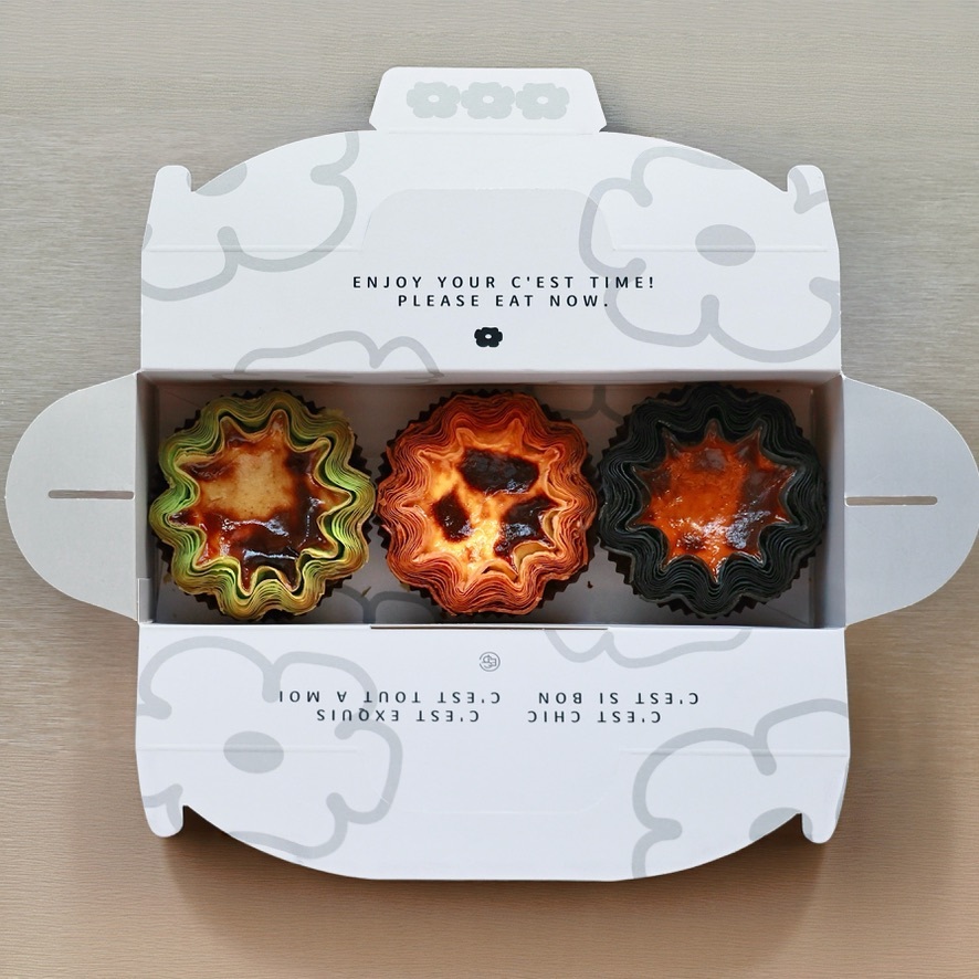 36瓣綜合花千層蛋塔（3入/盒）