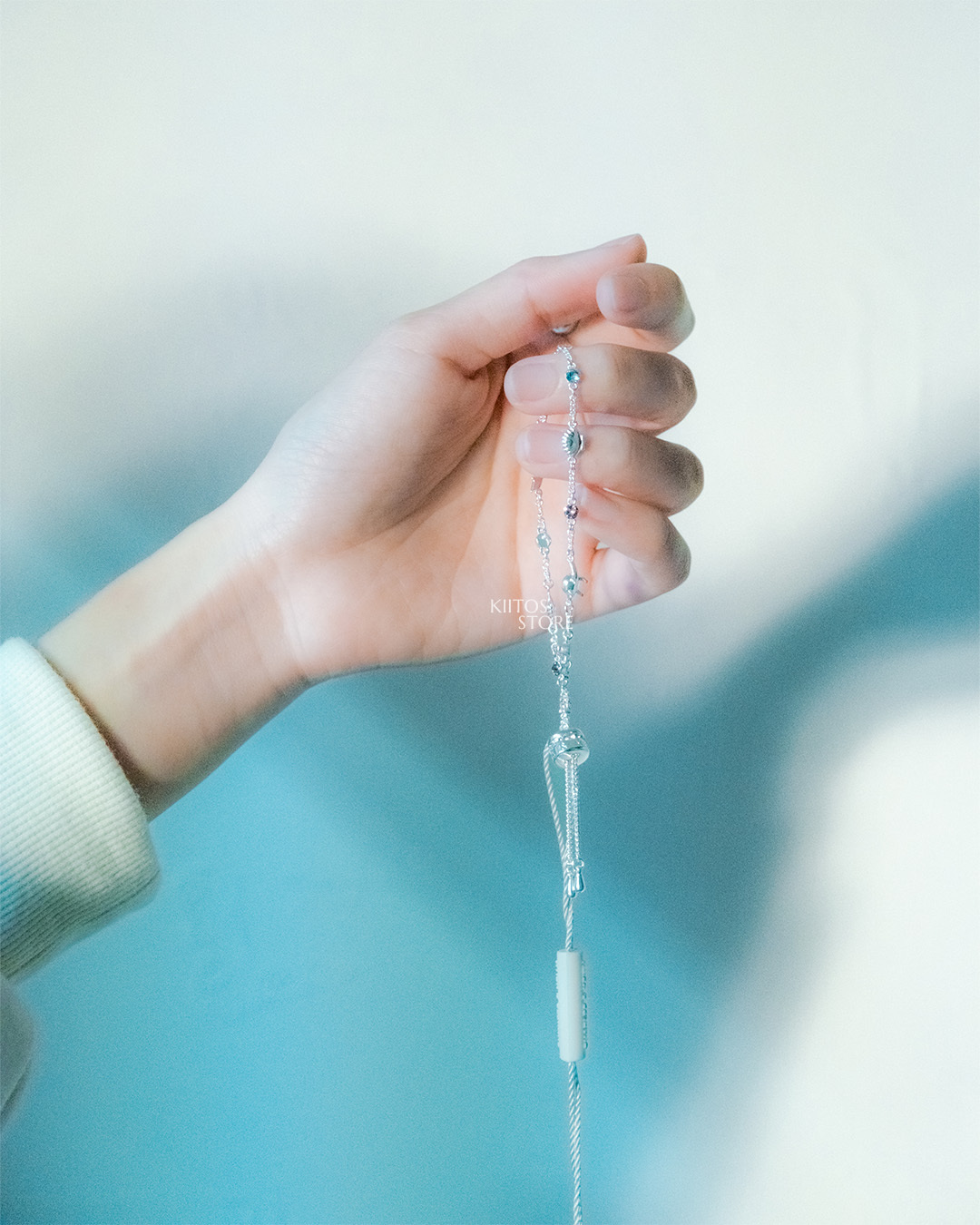 【現貨】Charles&Keith Oceana 小CK 蔚藍秘境 施華洛世奇®水晶 手鍊 - 銀色