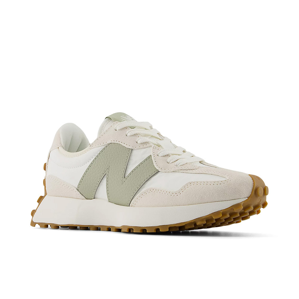 W New Balance 327 米白綠拼接 復古 麂皮 拚色 大N標 休閒鞋 運動鞋 女鞋 WS327FTB