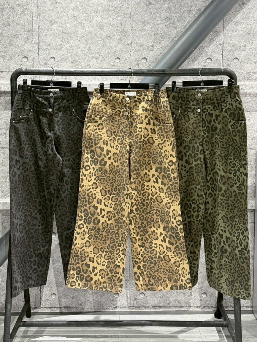 韓國 雙褲頭豹紋褲 女款 三色