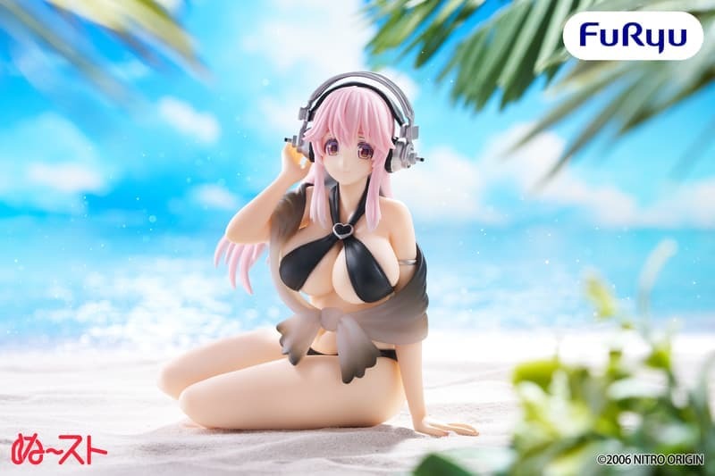 預購26/07 FuRyu 代理版 景品 超級索尼子 泡麵蓋 黑色泳裝Ver.