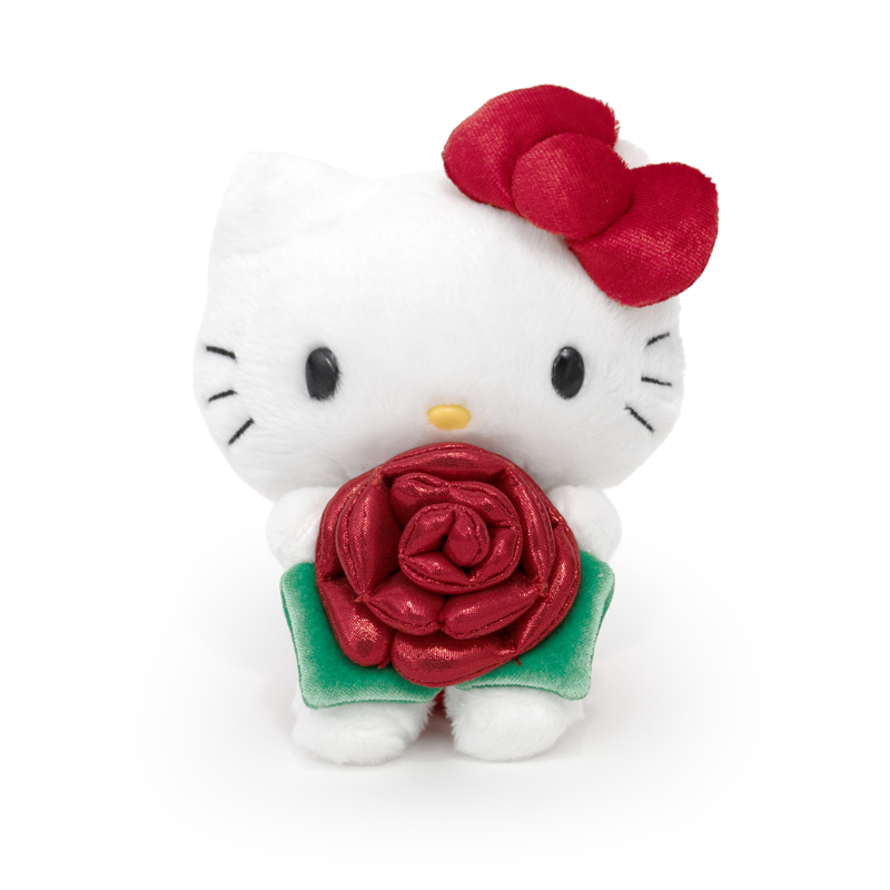 美版 Sanrio 抱抱玫瑰花造型 - 豆袋公仔