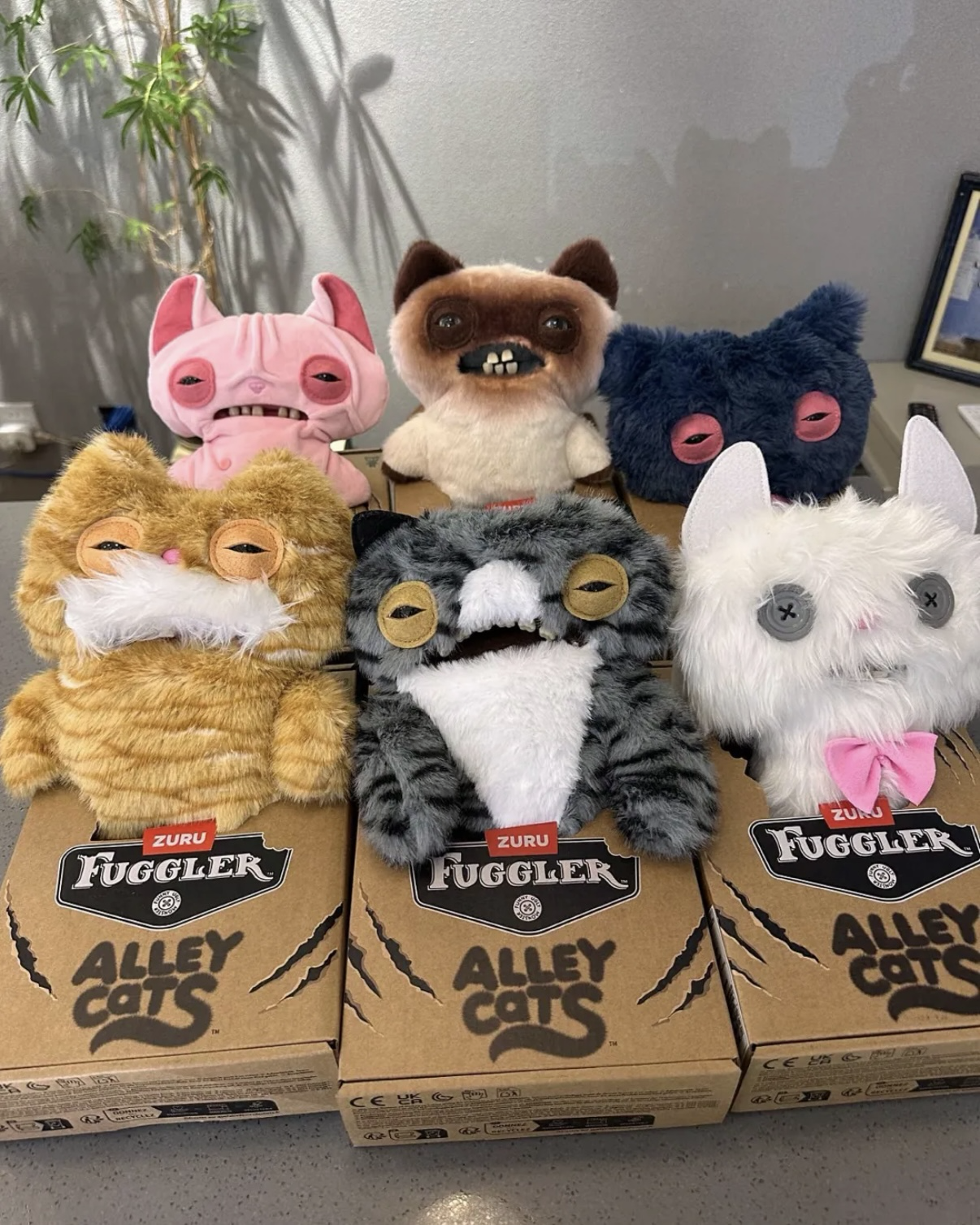 FUGGLER 牙齒怪 放克牙寶 喵星人系列 毛絨 娃娃 玩偶