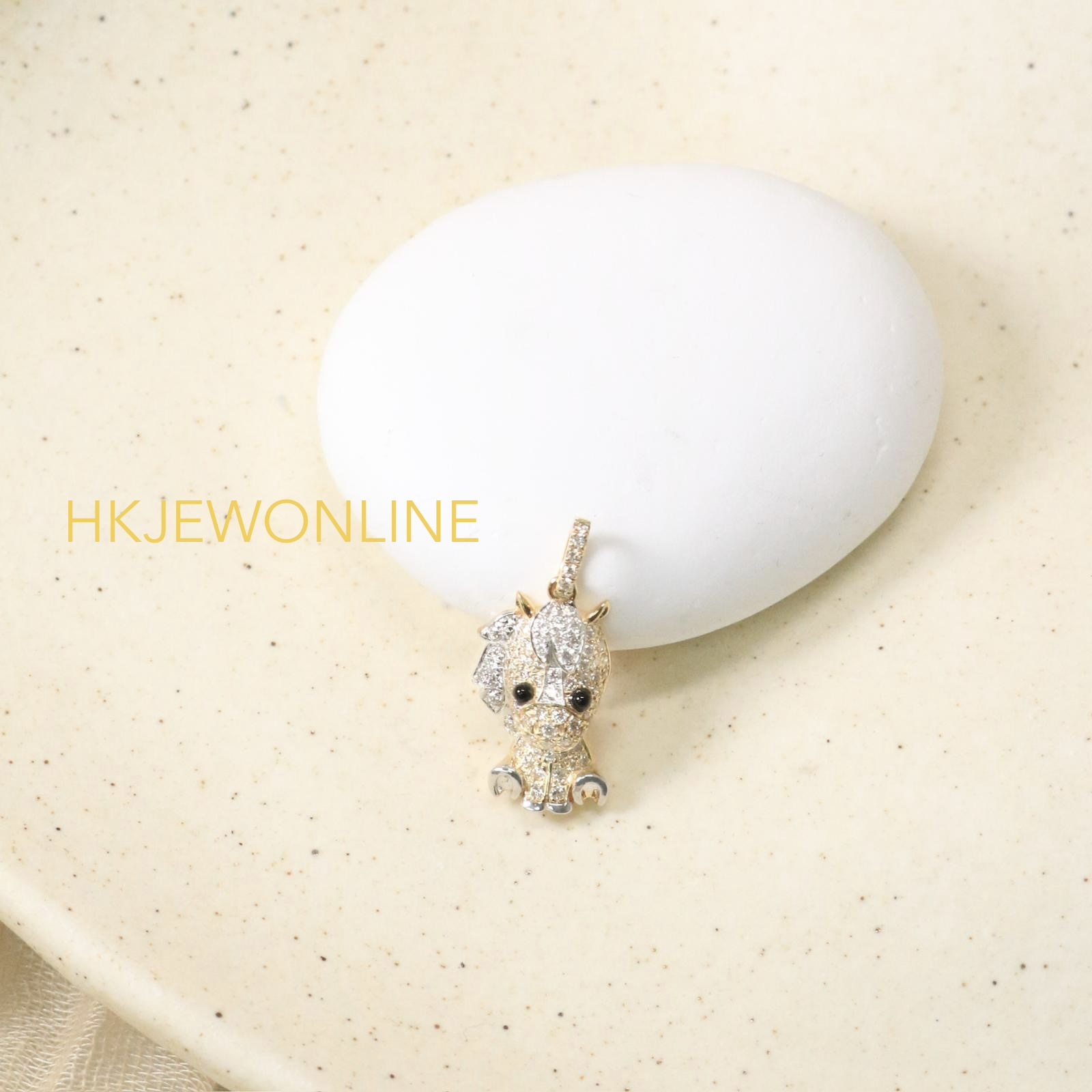 18K Yellow Gold Pony Pendant (Necklace not included)