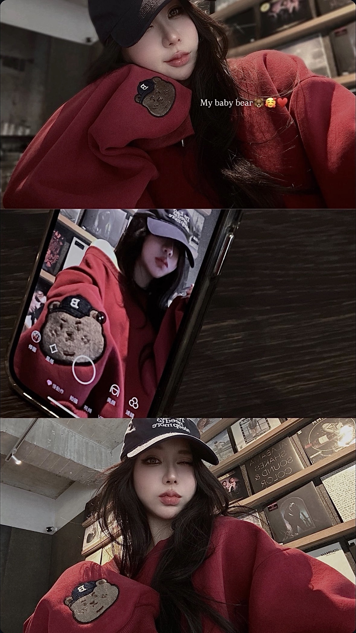 【 𝐎𝐌𝐄𝐑-𝐌𝐀𝐃𝐄 】美式鬆弛慵懶斜肩衛衣