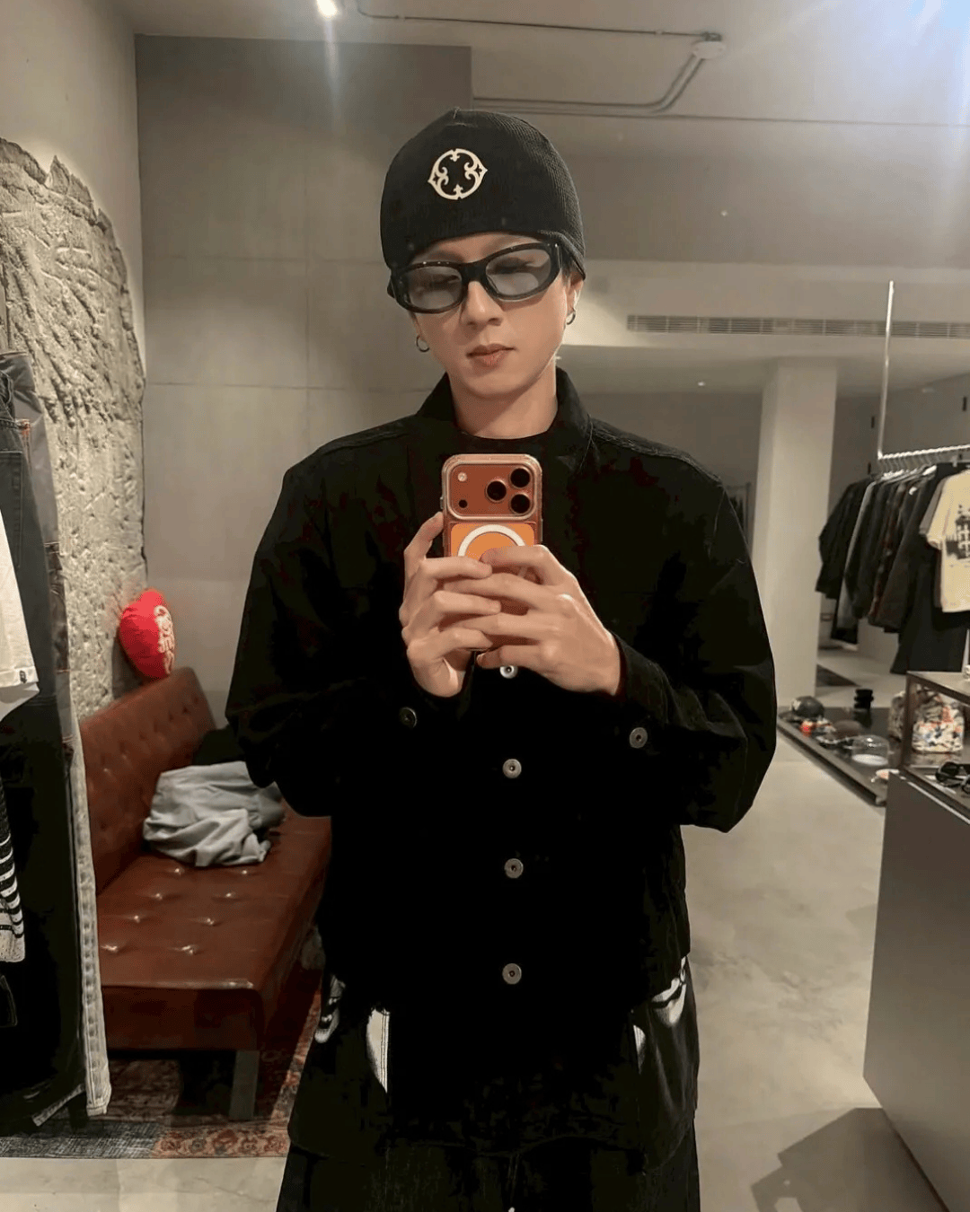 Orphans Club 華夫格Logo黑色冷帽 ‘’ Waffle Knit Logo Black Beanie