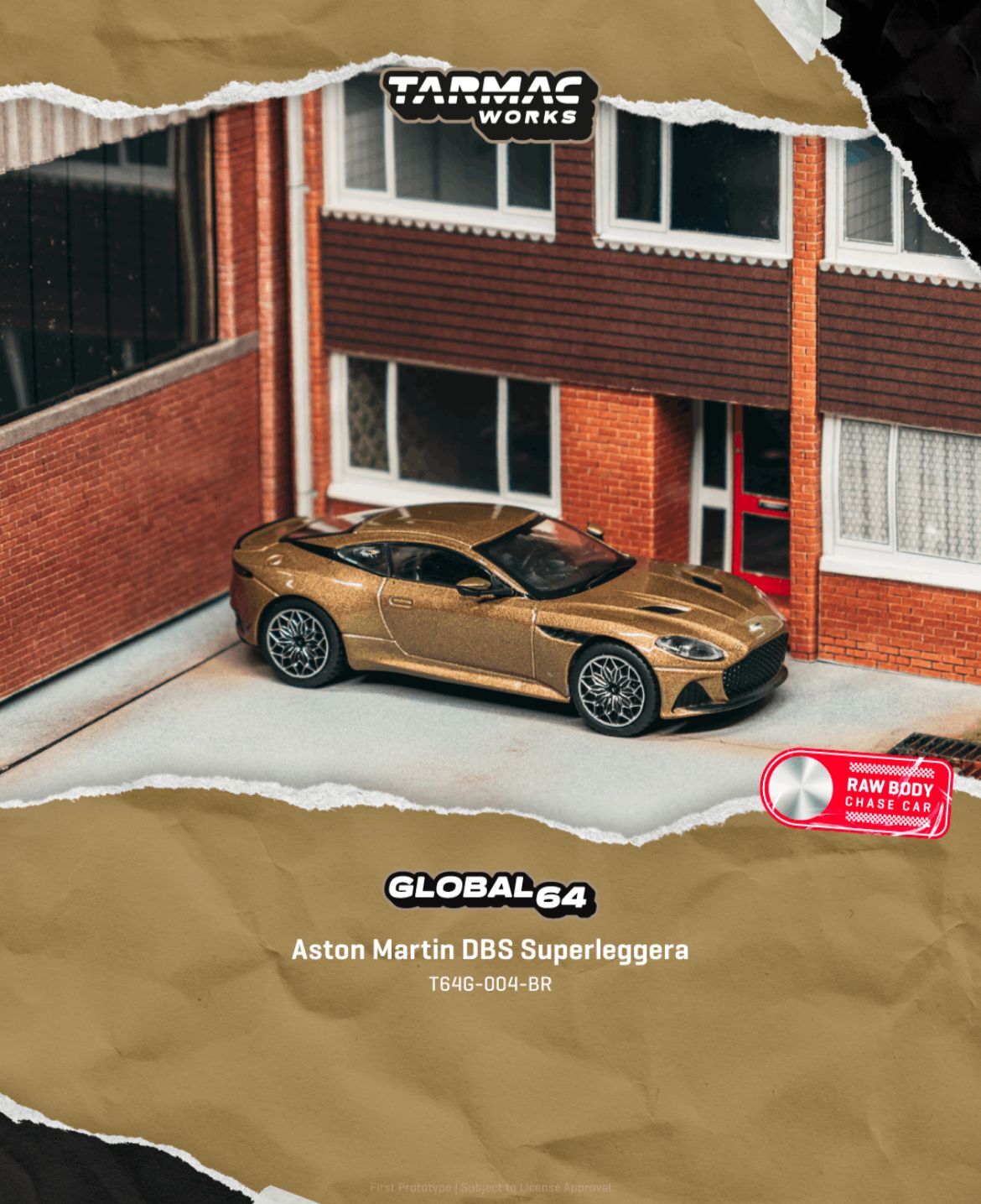 預訂 Pre Order - Tarmac Works Aston Martin DBS Superleggera Brown Metallic