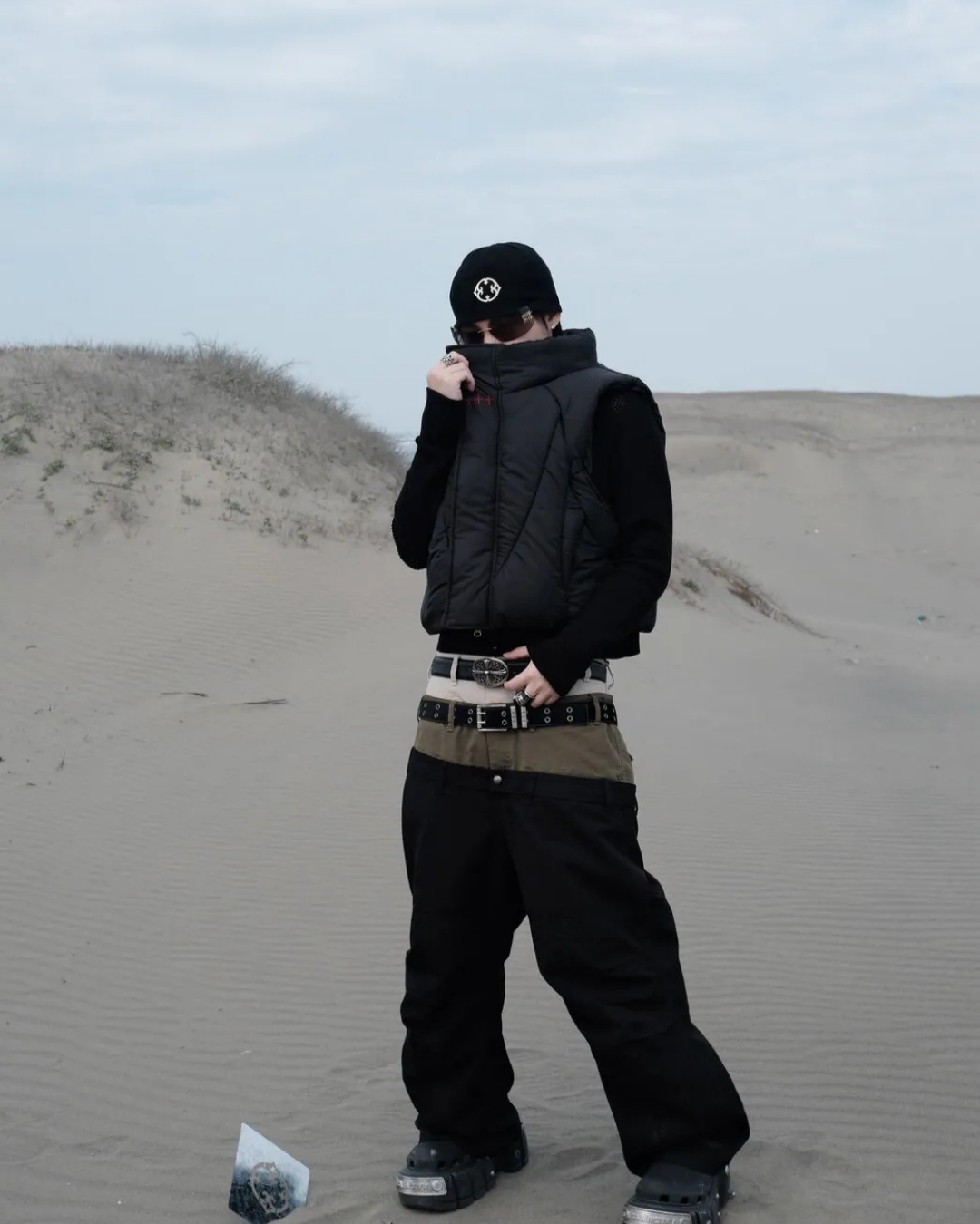 Orphans Club 卯釘釦三褲頭長褲 三色拼接解構 ‘’ Triple-Waist Design Rivet Button Pants ‘’