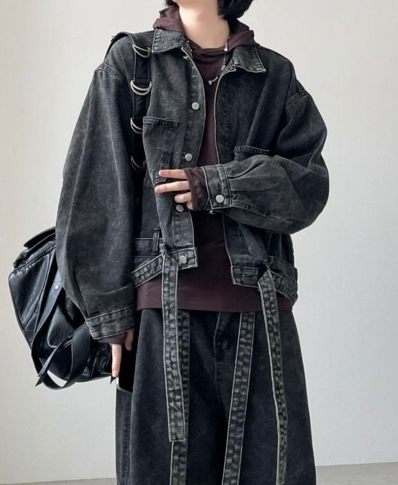 洗水短身牛仔褸 GLAMOUR-034JK