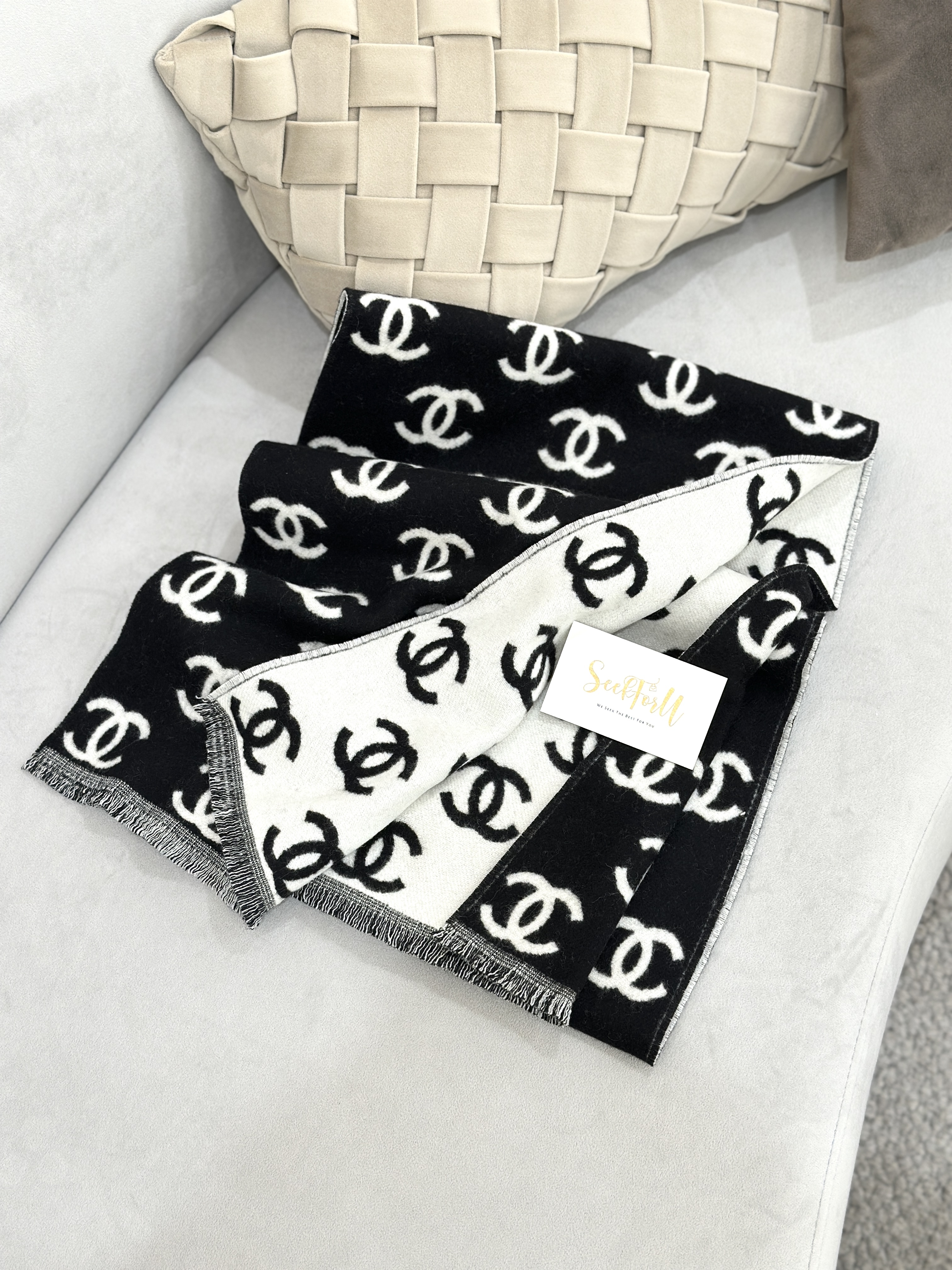 CHANEL Logo Scarf
