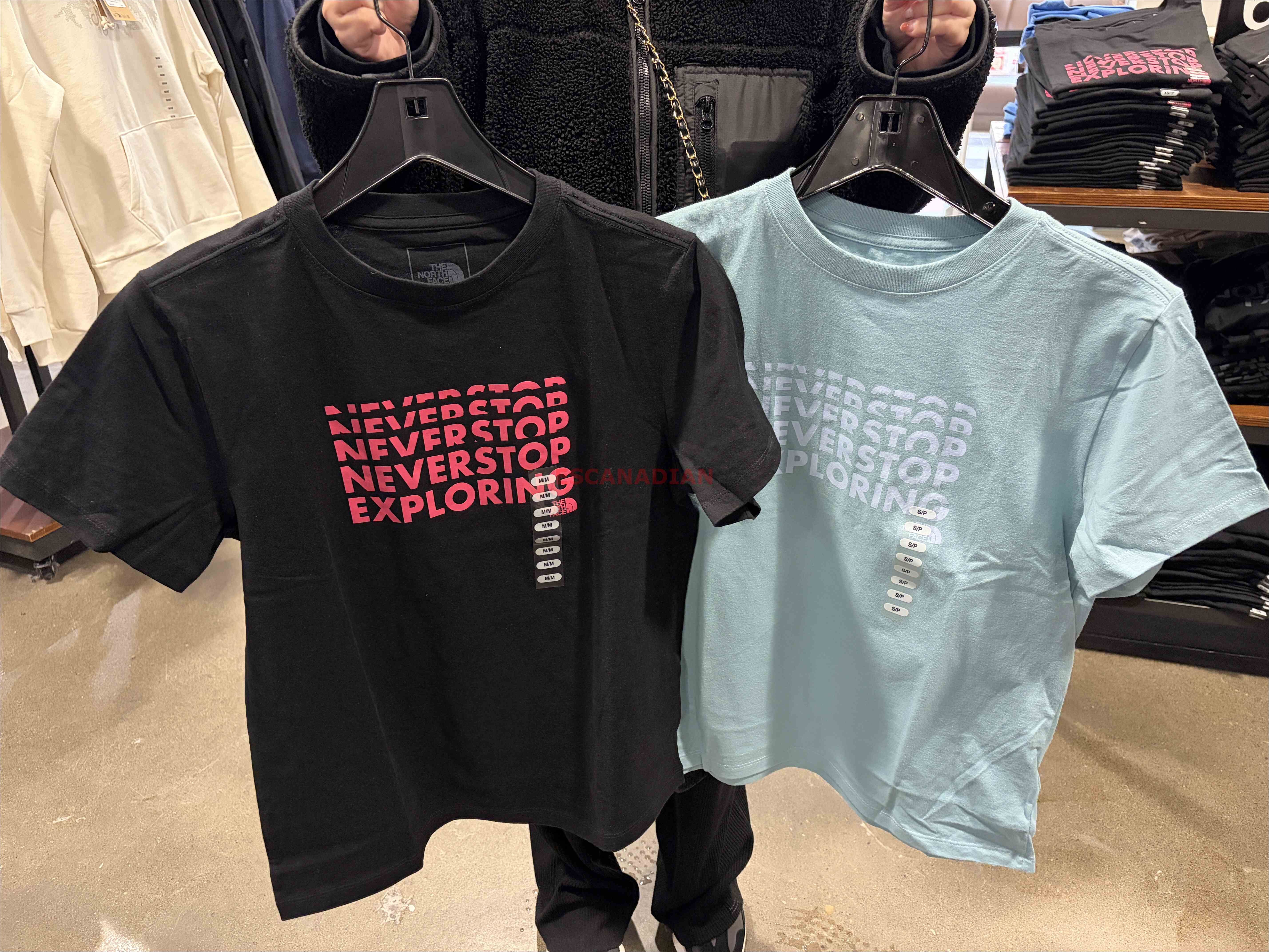 THE NORTH FACE 女大人 Never stop 標語 短TEE (2色)