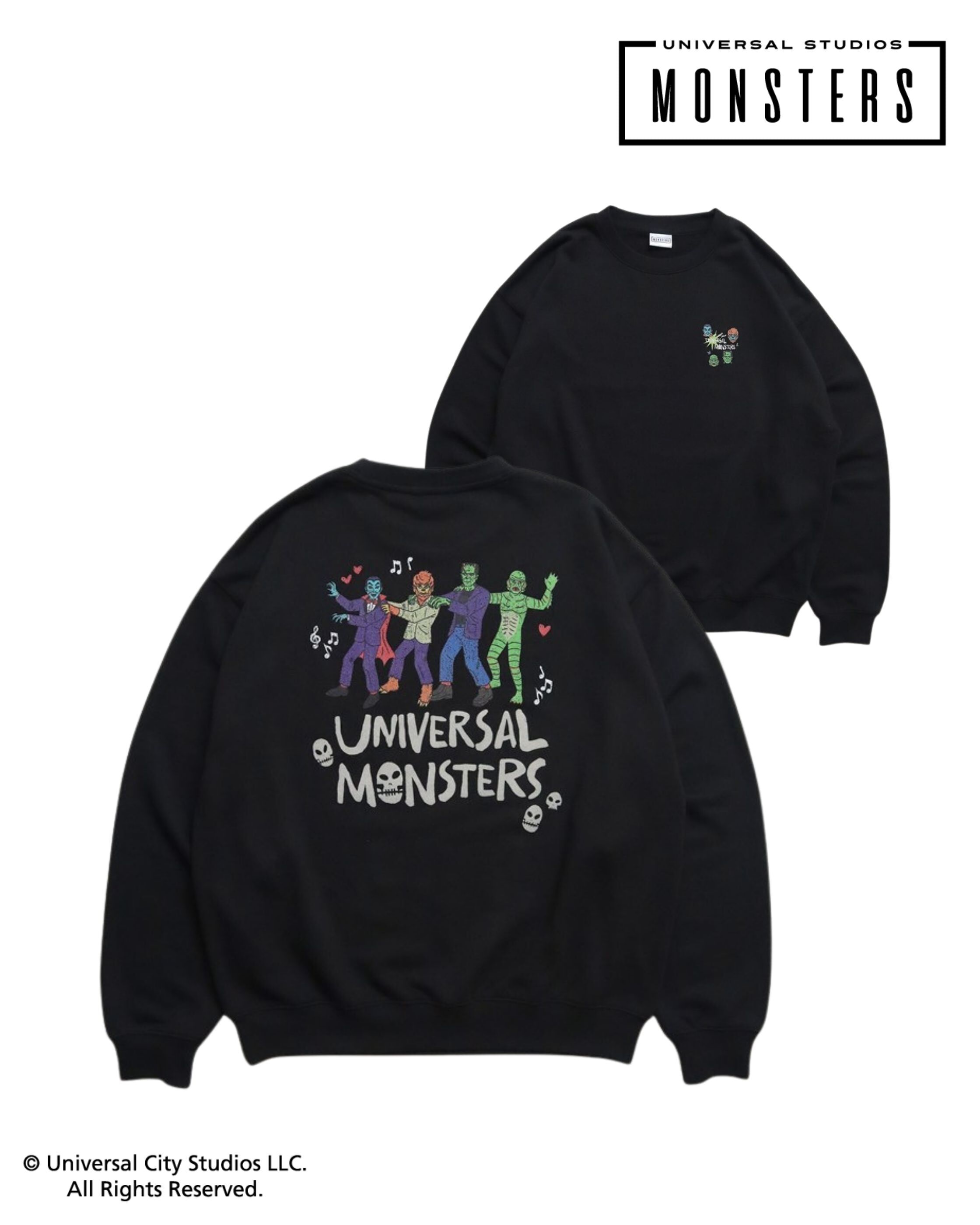 【UNIVERSAL MONSTERS】環球怪物插畫大學TEE