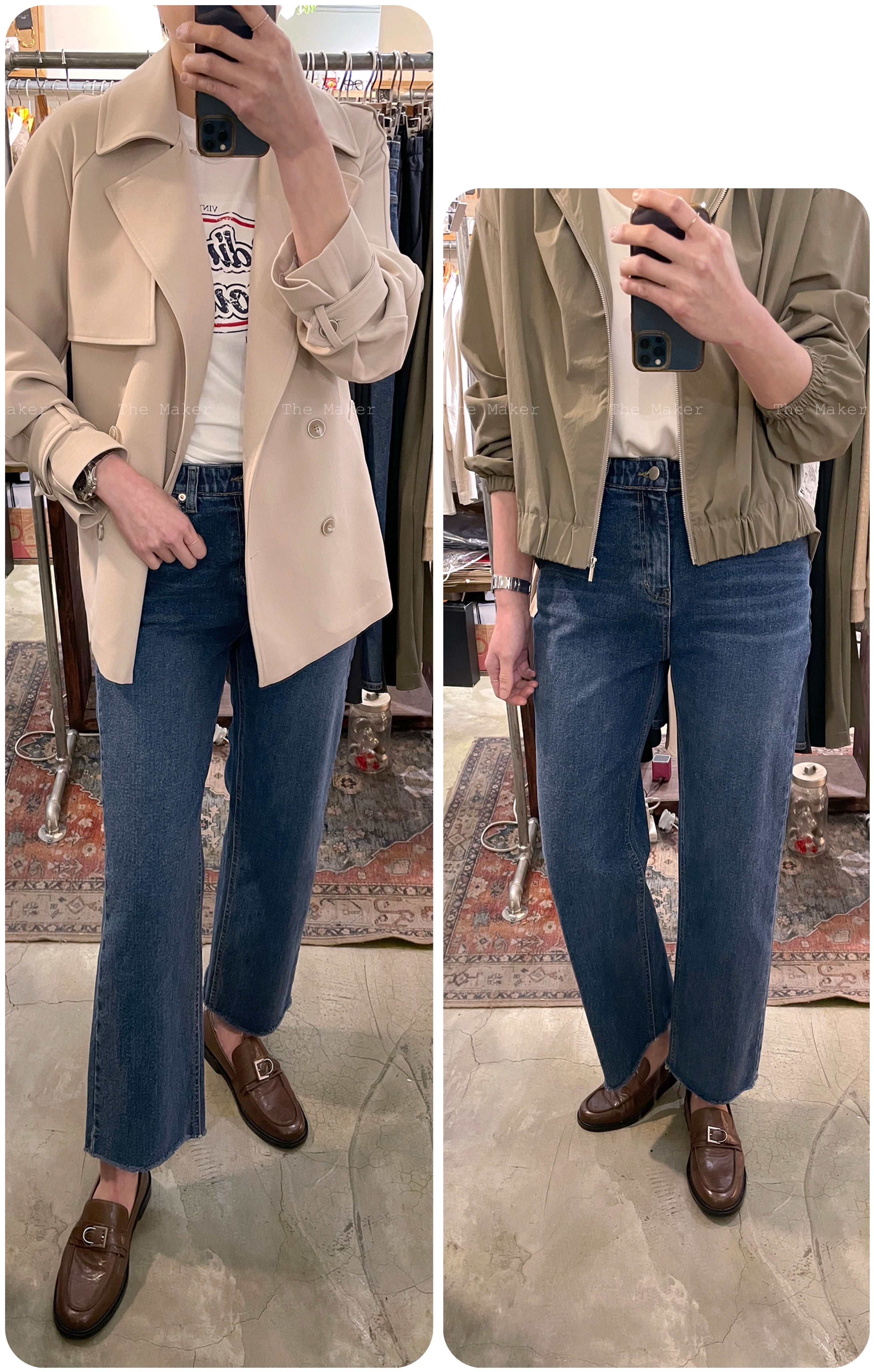 👖Classic彈性直腳牛仔褲👖