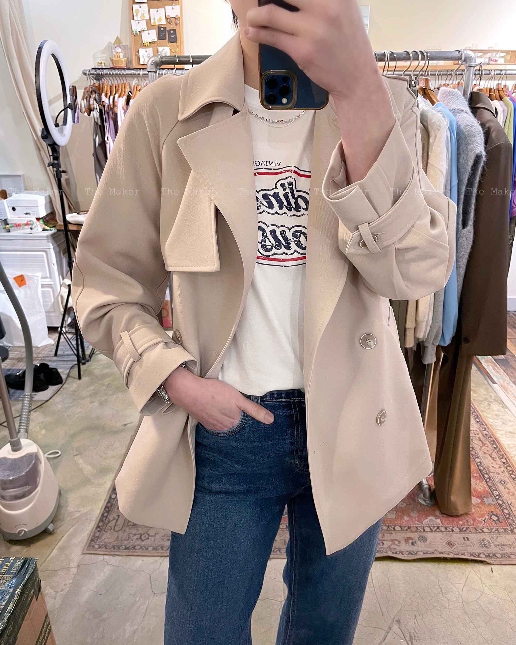 🧥 型格高質修腰乾濕褸 🧥