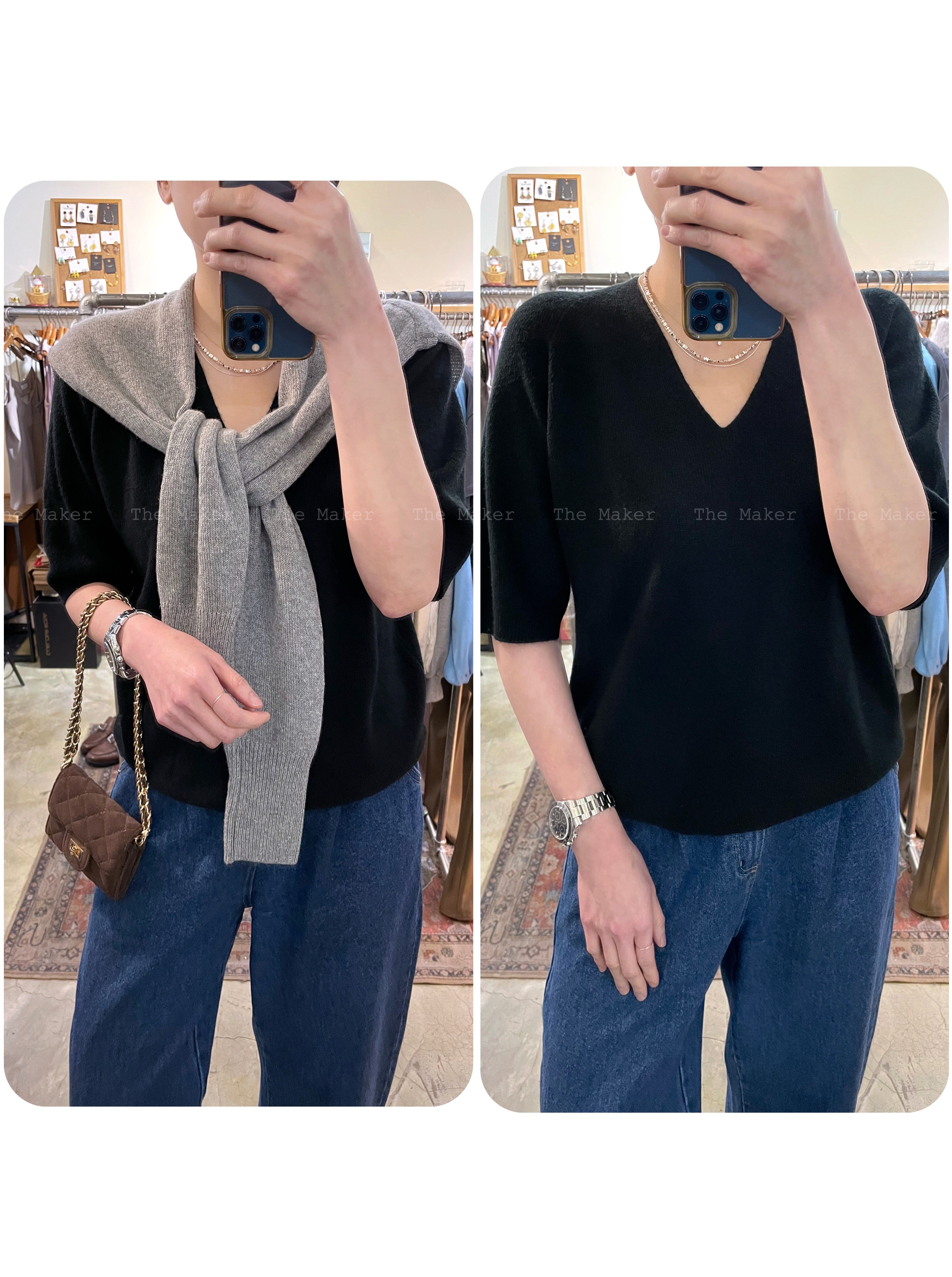 🩵 親膚輕盈Cashmere Top 🩵