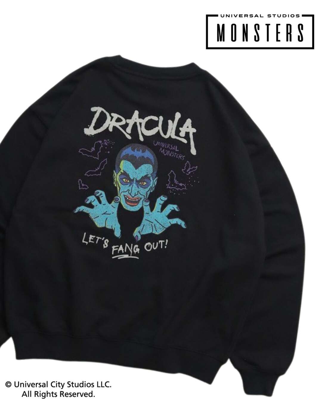 【UNIVERSAL MONSTERS】德古拉伯爵插畫大學TEE