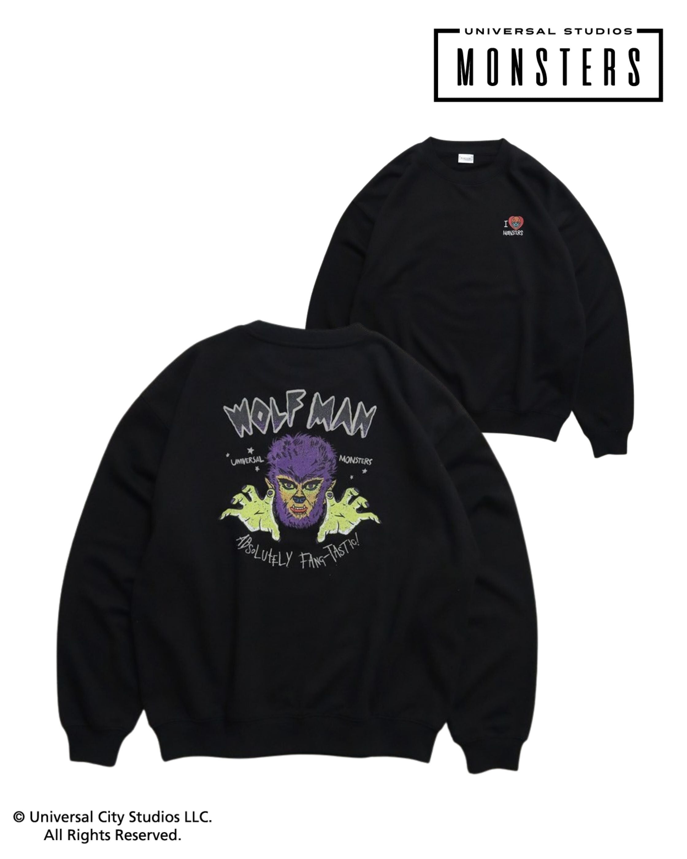 【UNIVERSAL MONSTERS】狼人插畫大學TEE