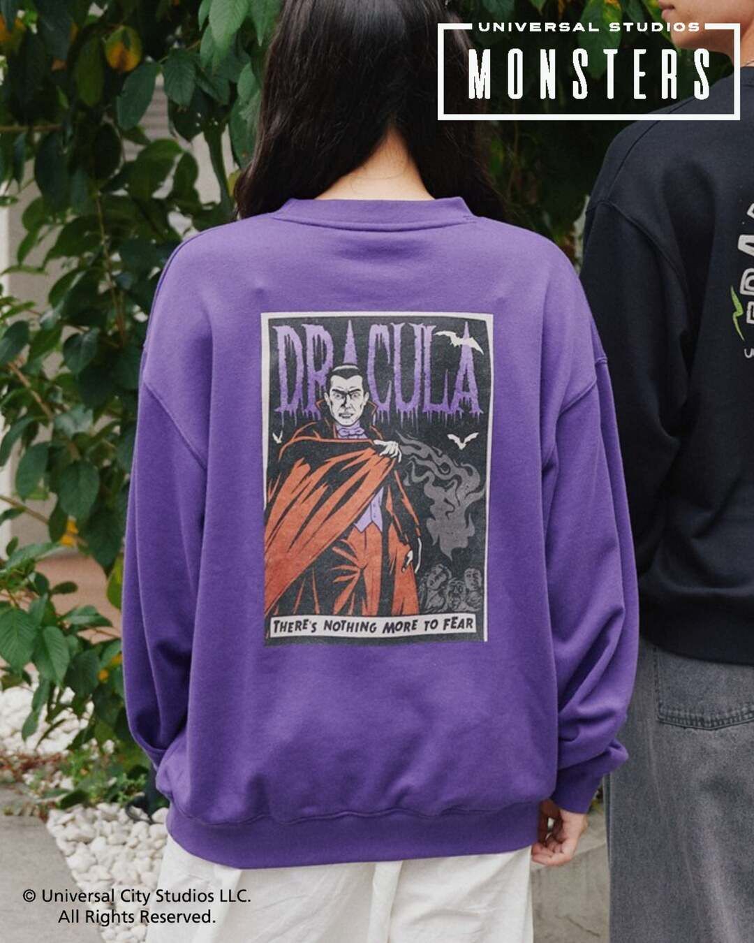 【UNIVERSAL MONSTERS】德古拉刷舊圖大學TEE