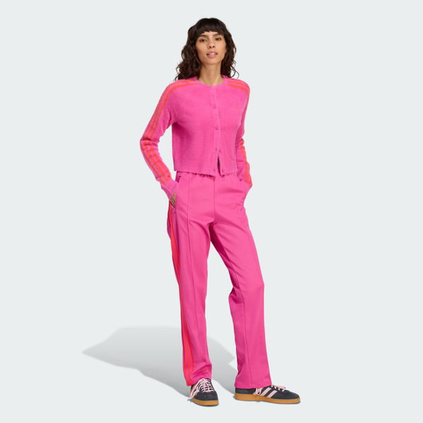 Adidas 愛迪達 Fluffy Cardigan JW3645 女 外套 休閒穿搭 針織外套 保暖 粉紅 亞版