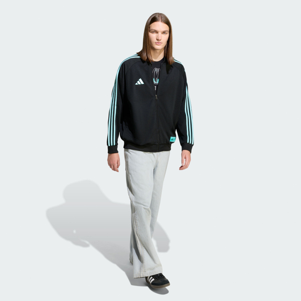 Adidas 愛迪達 Mer Lv Tt M KG4745 男 立領外套 休閒穿搭 運動外套 F1 黑 水藍 亞版