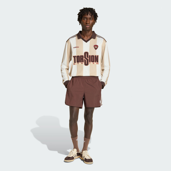 Adidas 愛迪達 Brit Hme Jersey KV6875 男 長袖上衣 休閒長袖 球衣 米 棕 亞版