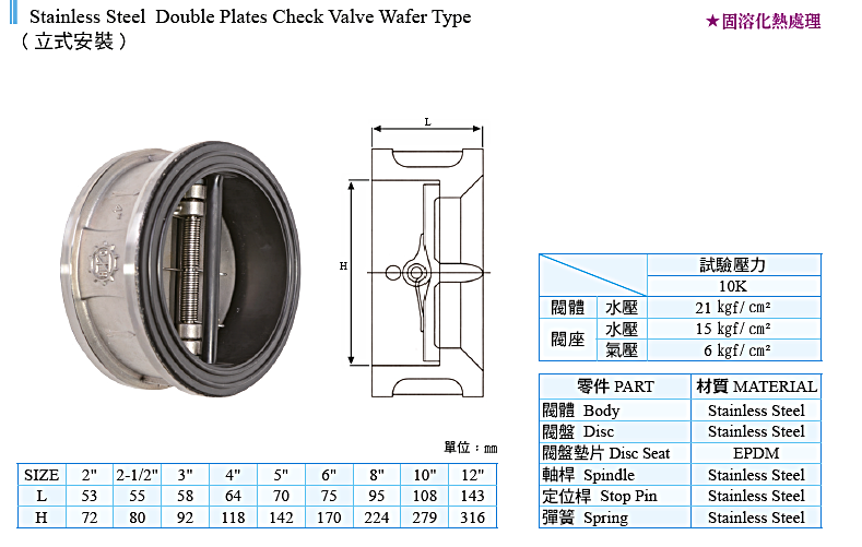 304-雙瓣式逆止閥