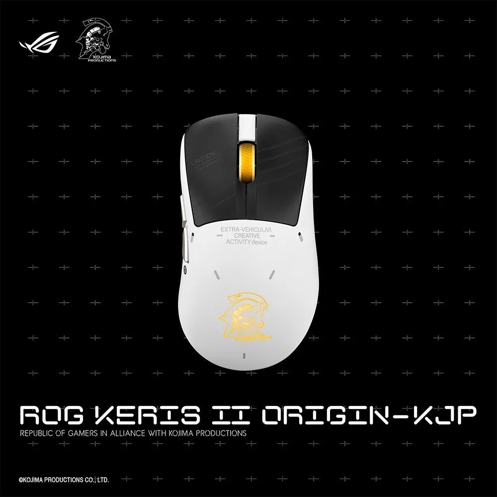 ASUS ROG 華碩 KERIS II ORIGIN KJP 小島秀夫聯名款 無線三模電競滑鼠
