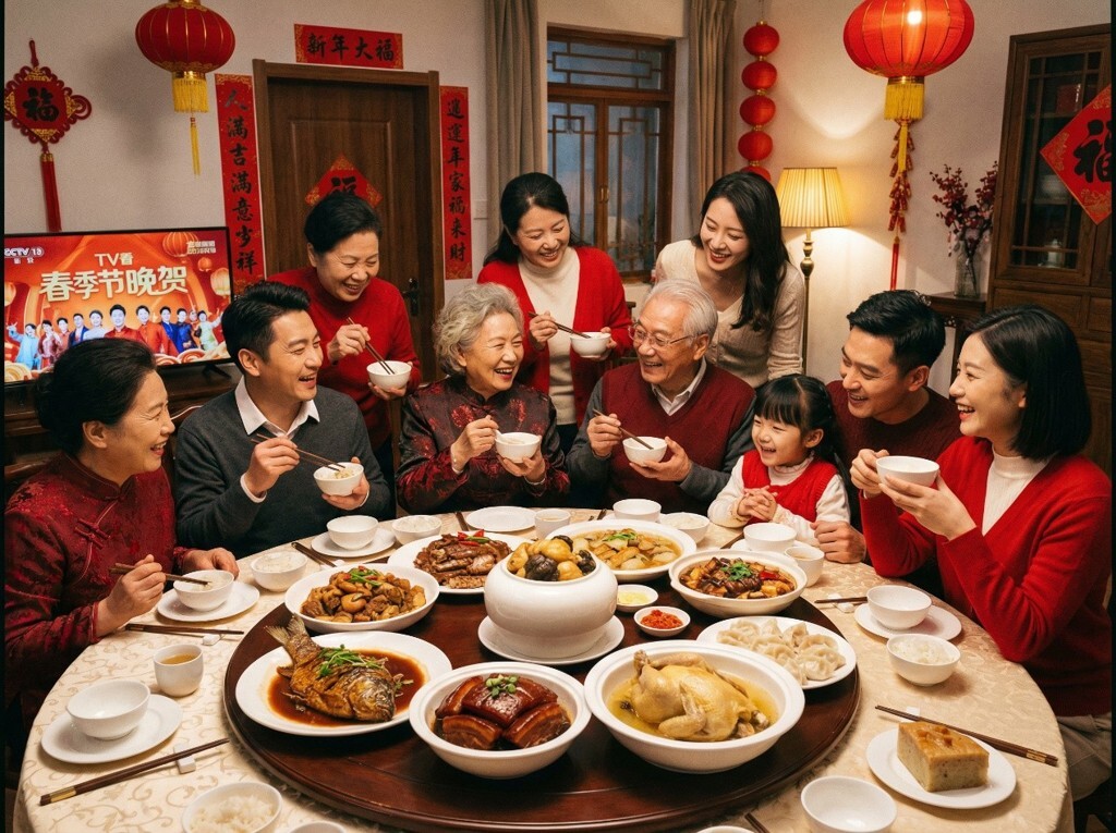 家人春節團圓宴飲，可能出現消化感受不佳的情況。