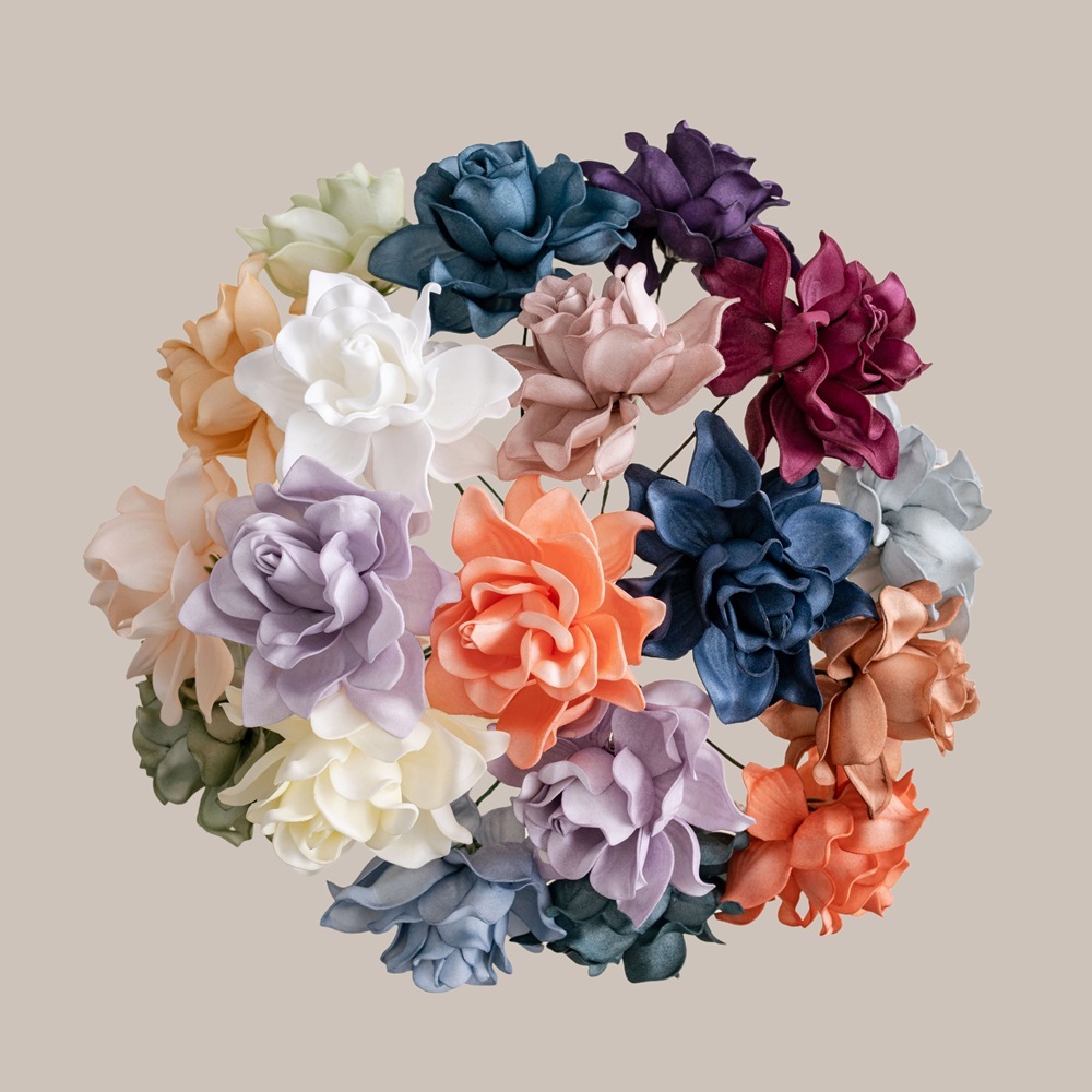 仿真EVA梔子花【3朵裝/束】