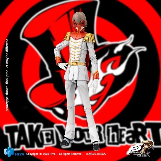 27年Q1 HIYA 1/12 可動 EBP0379 女神異聞錄5 明智吾郎 烏鴉Crow